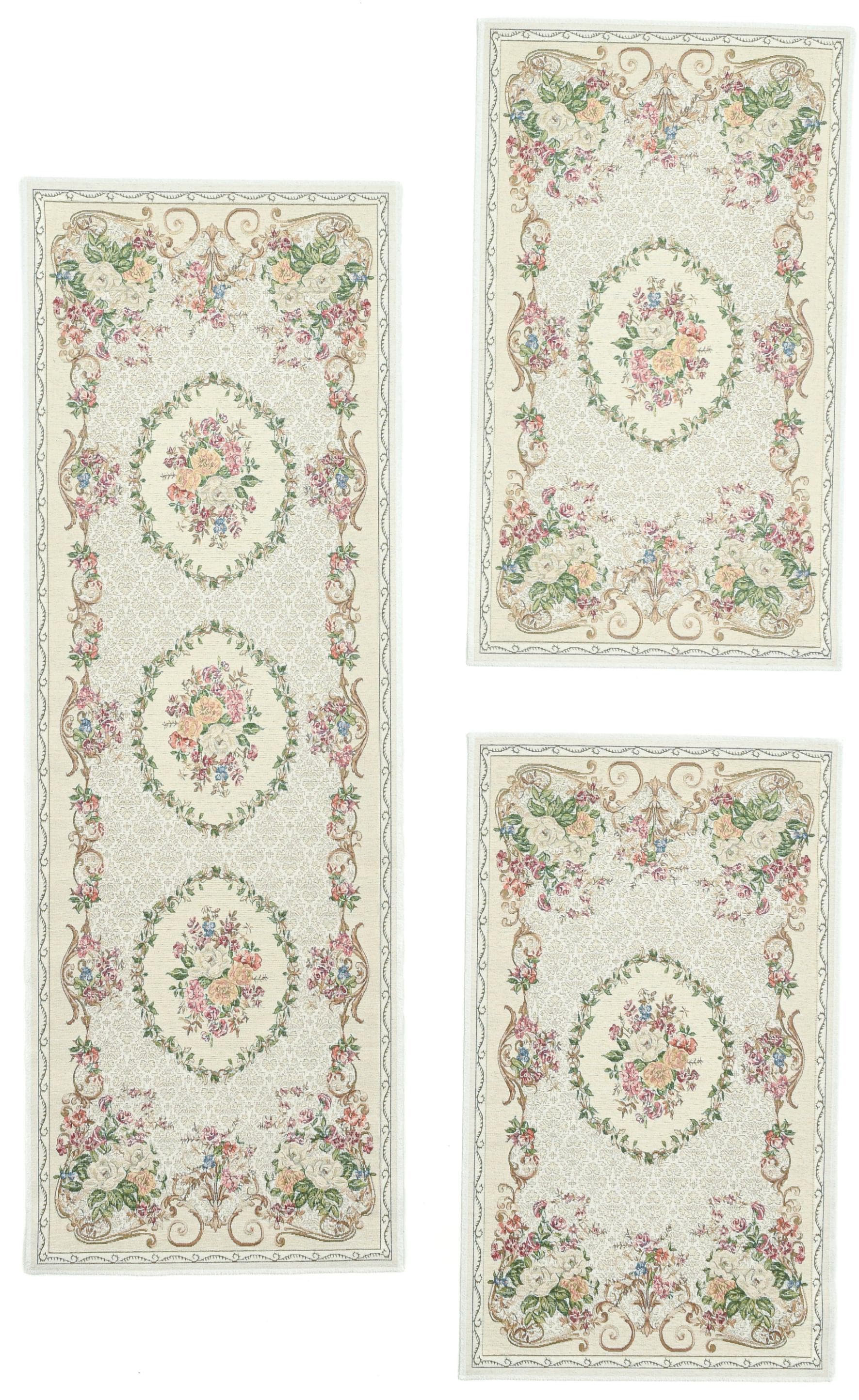THEKO Bettumrandung Flomi Floral Beige 3-tlg. Floral