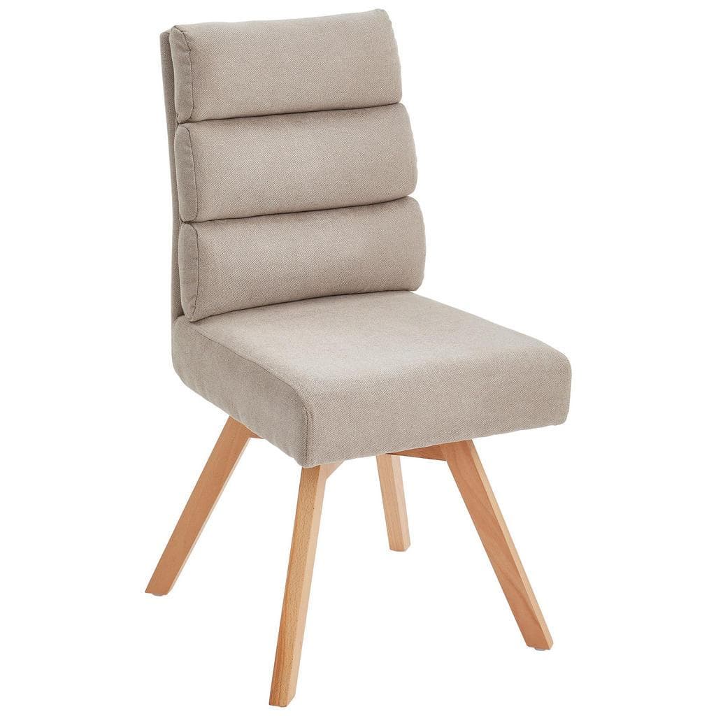 Livetastic Esszimmer-Stuhl Taupe Buchenholz