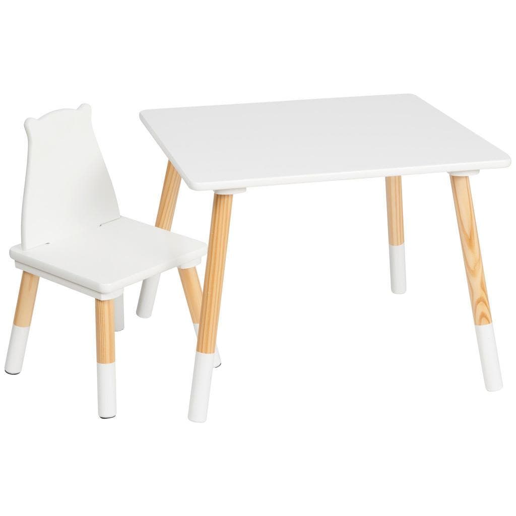 Kindersitzgruppe aus Kiefernholz