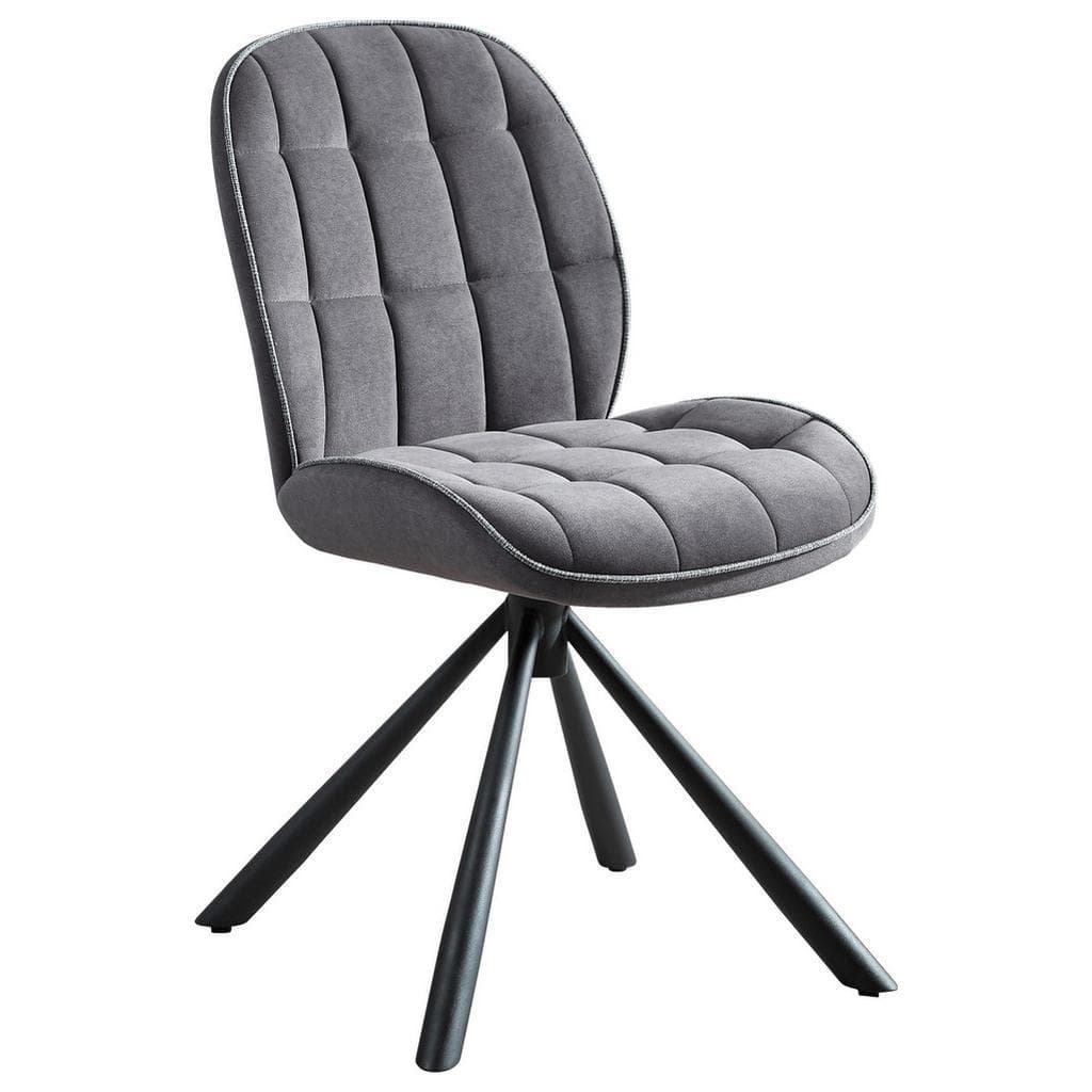 Livetastic Stuhl Schwarz Dunkelgrau Esszimmerstuhl