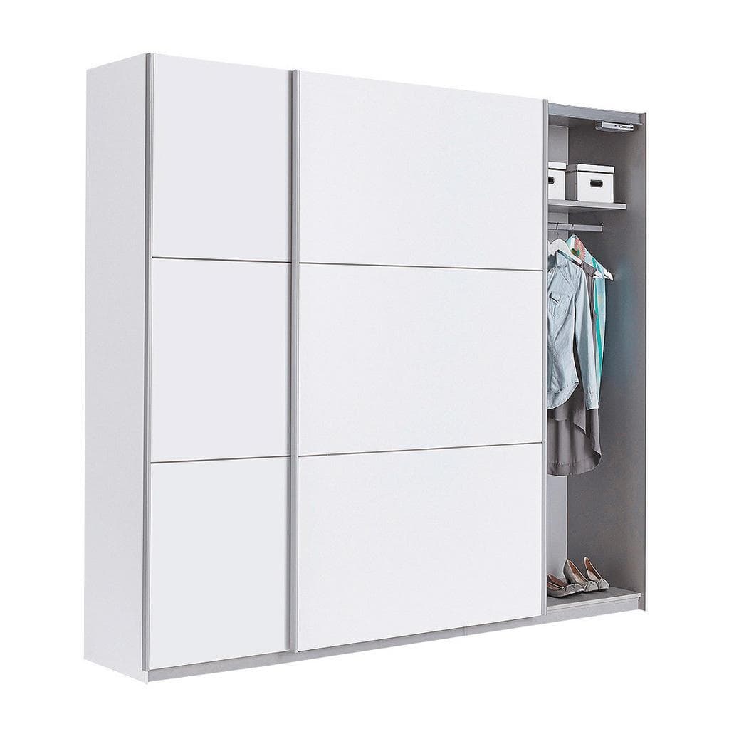 Ti'Me Schwebetürenschrank Weiß Holzwerkstoff 2 Fächer