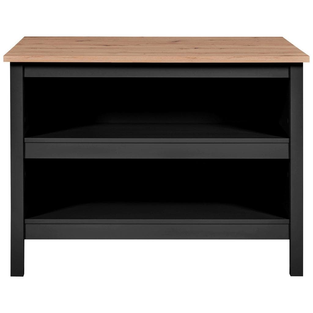 Mid.you Kücheninsel Julina Schwarz Holz Bartisch