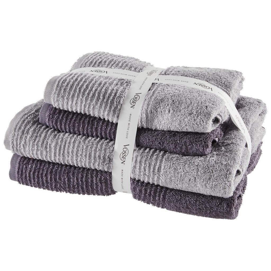 Vossen Frottierset Batoni 4-teilig Grau Textil Badtextilien