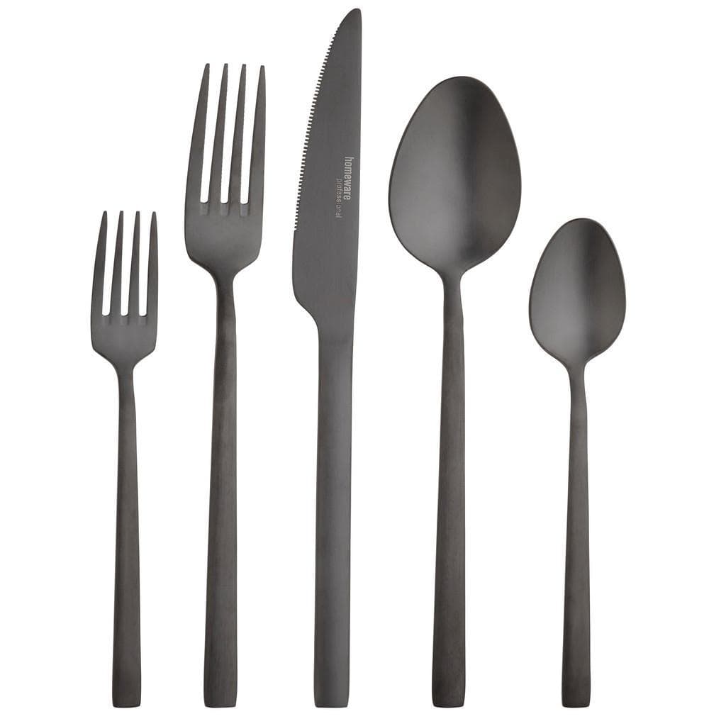 Homeware Profession. Besteckset Glam Chic Schwarz 30-teilig