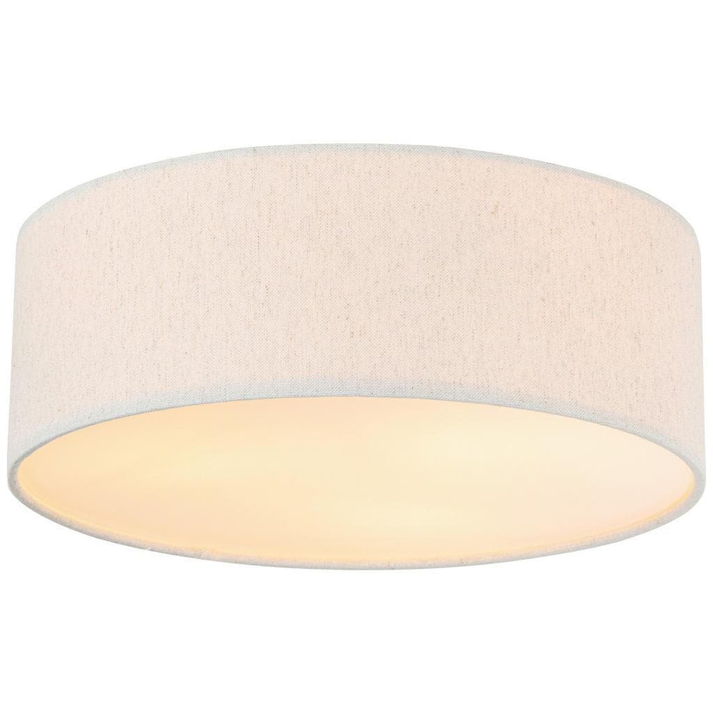 Novel Deckenleuchte Natur Weiß Metall Kunststoff Textil