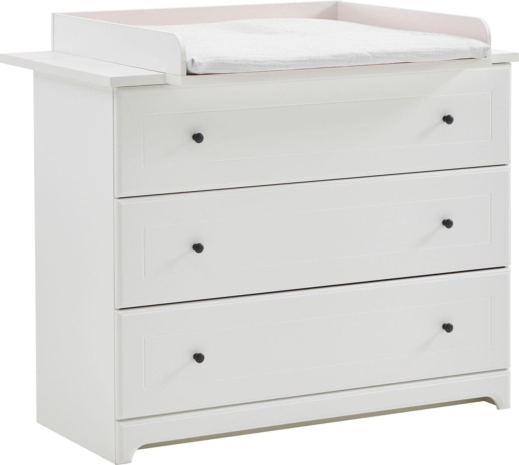 arthur berndt Babymöbel-Set Thilo Weiß Kinderbett Wickelkommode