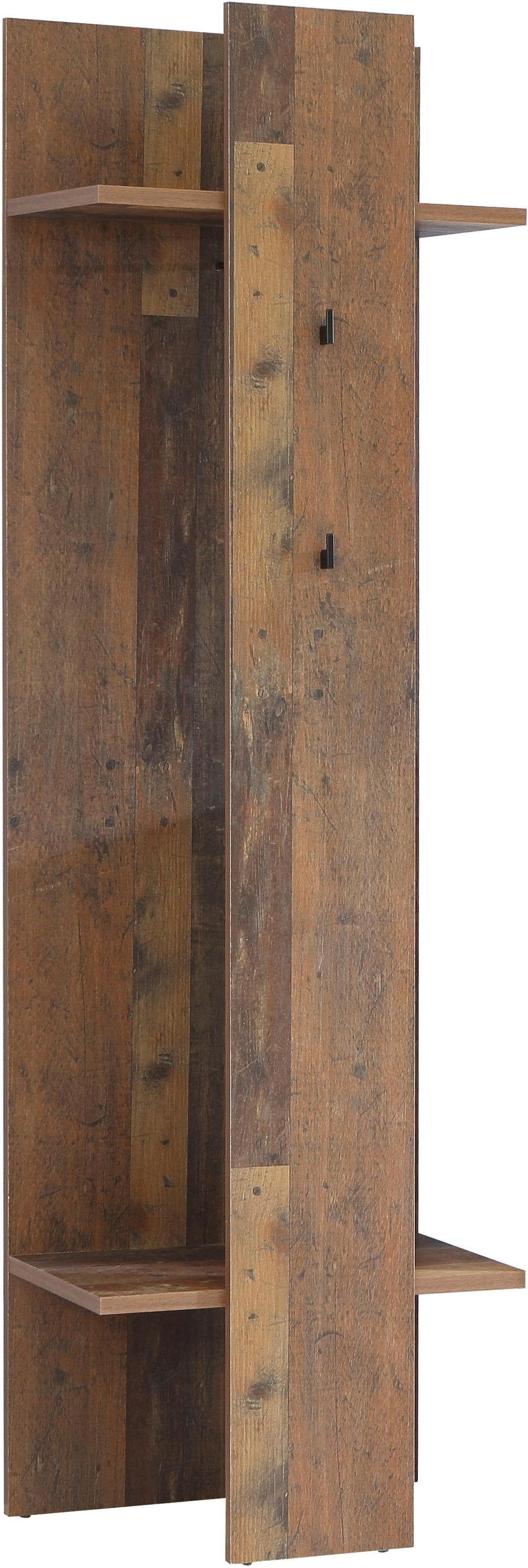 Garderobenpaneel FORTE Clif Beige Vintage Holzwerkstoff