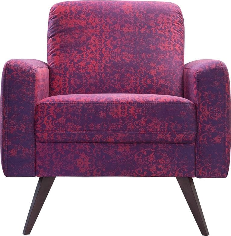 EXXPO Loungesessel Side Weinrot Microvelours