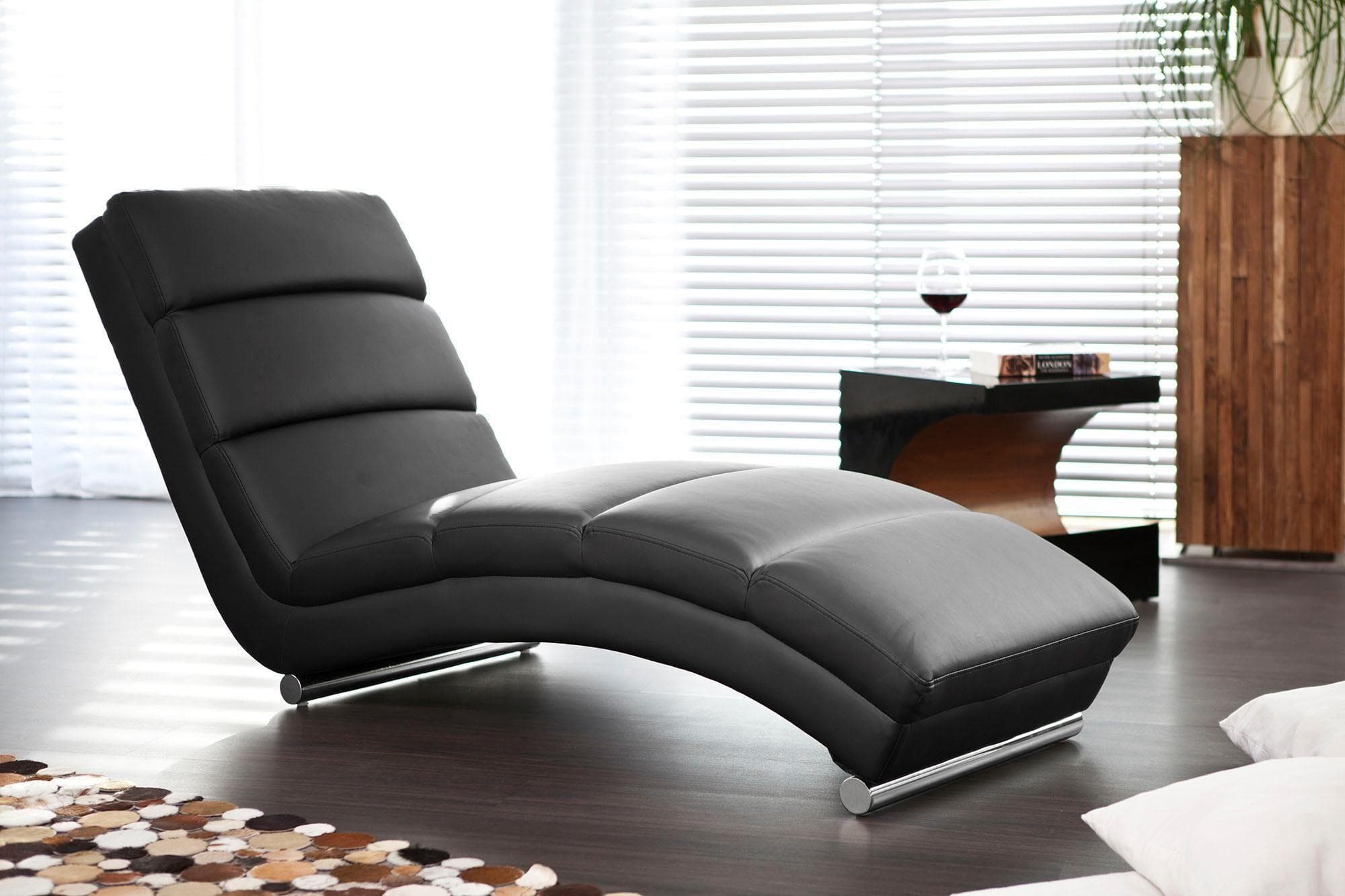 SalesFever Relaxsessel Komfortabler Loungesessel Schwarz Lederoptik
