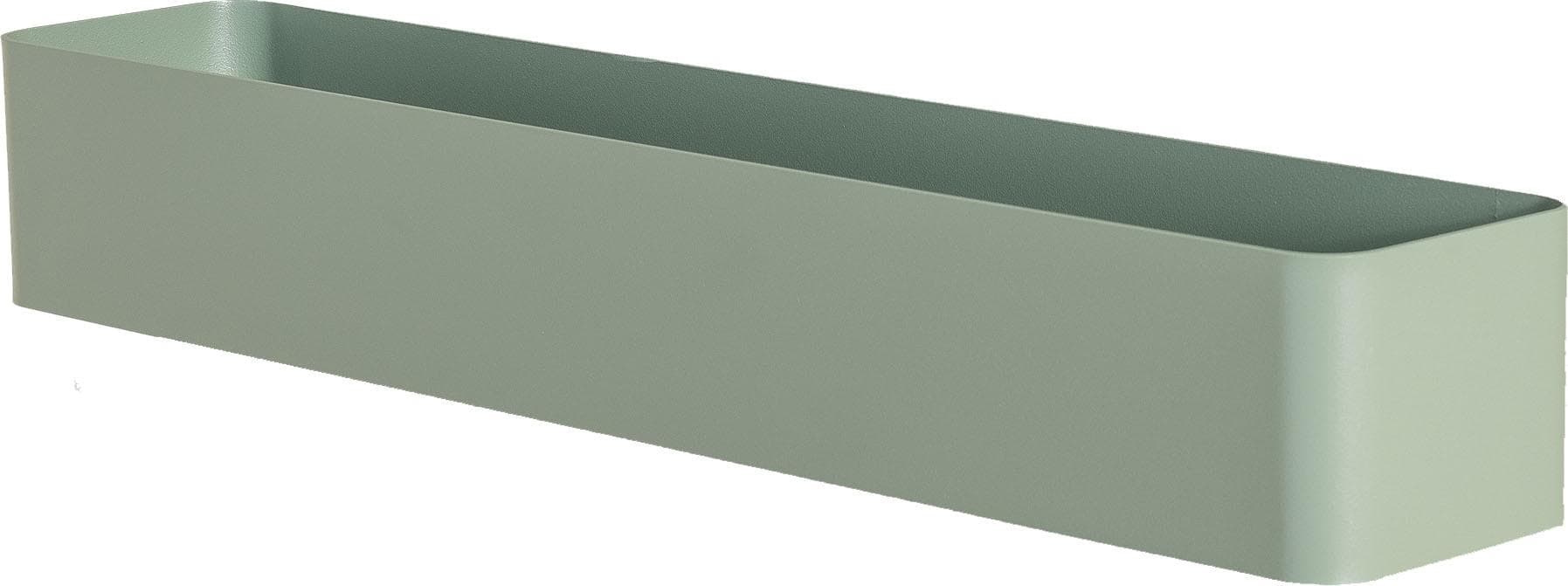 Stilvolles Wandregal aus Stahl in Dusty Grün