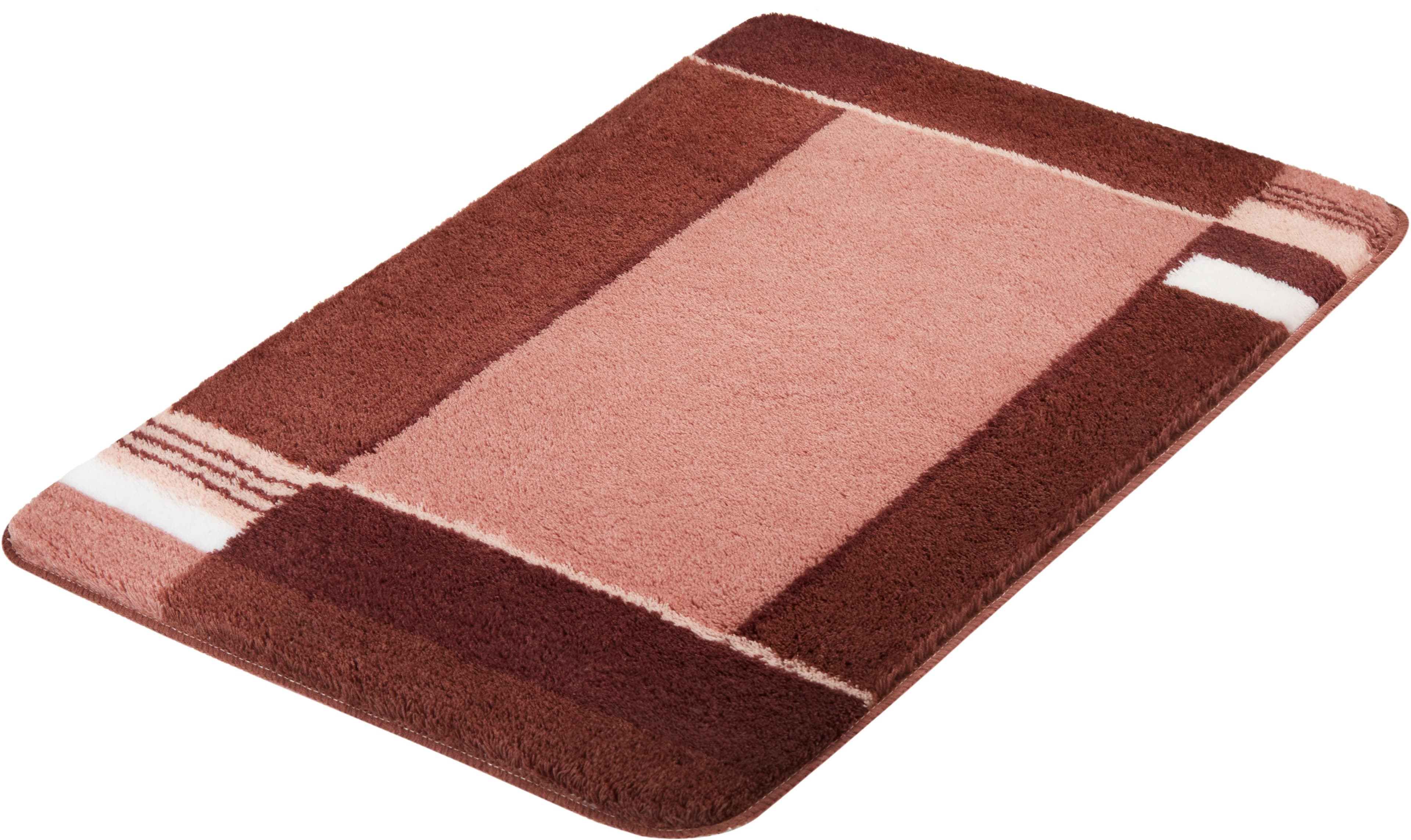 Kleine Wolke Badteppich Padova Rosa Modern mit Bordüre