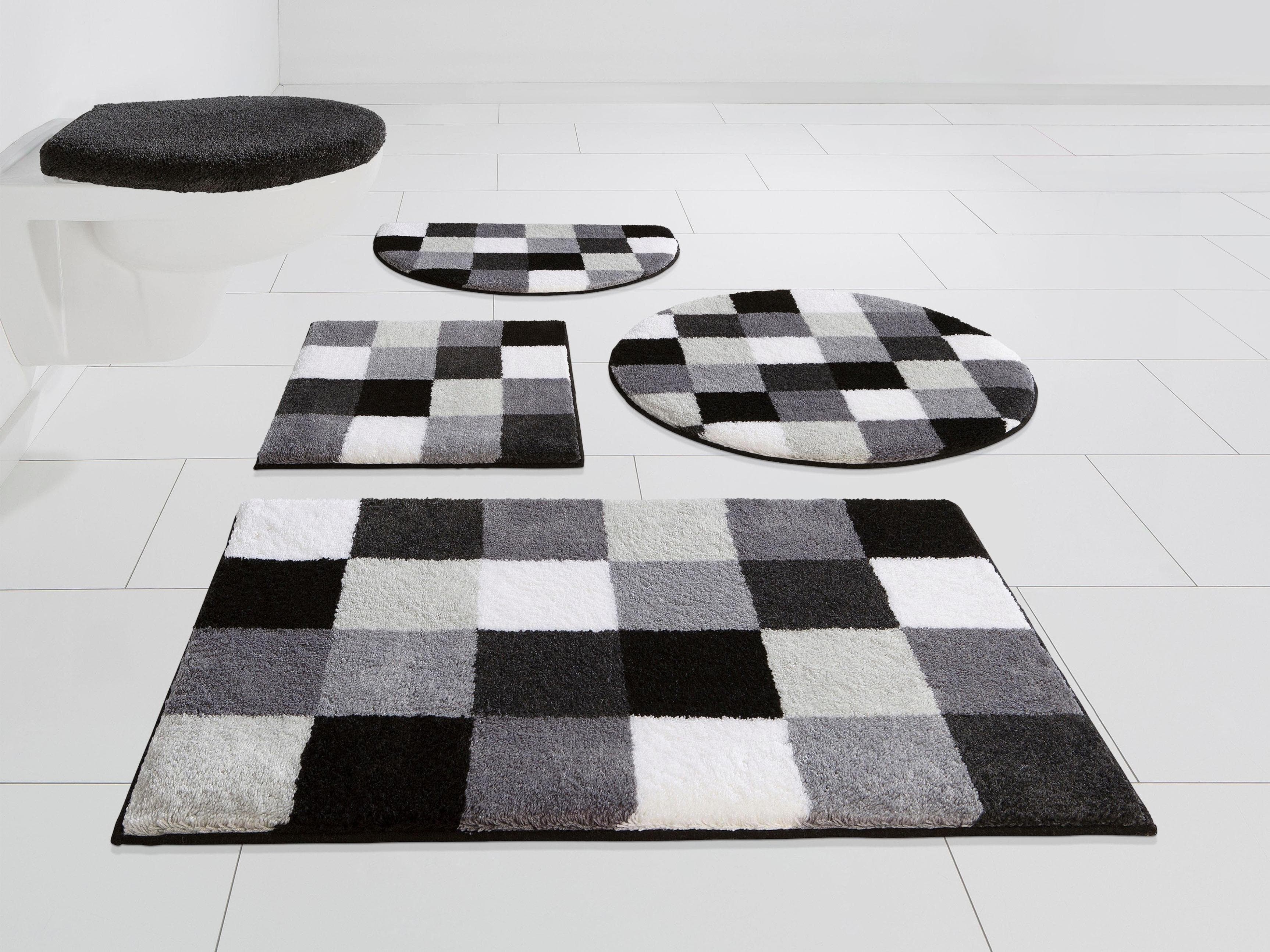 Badematte GRUND Mosaik Badvorleger Badezimmer Teppich Kunstfaser