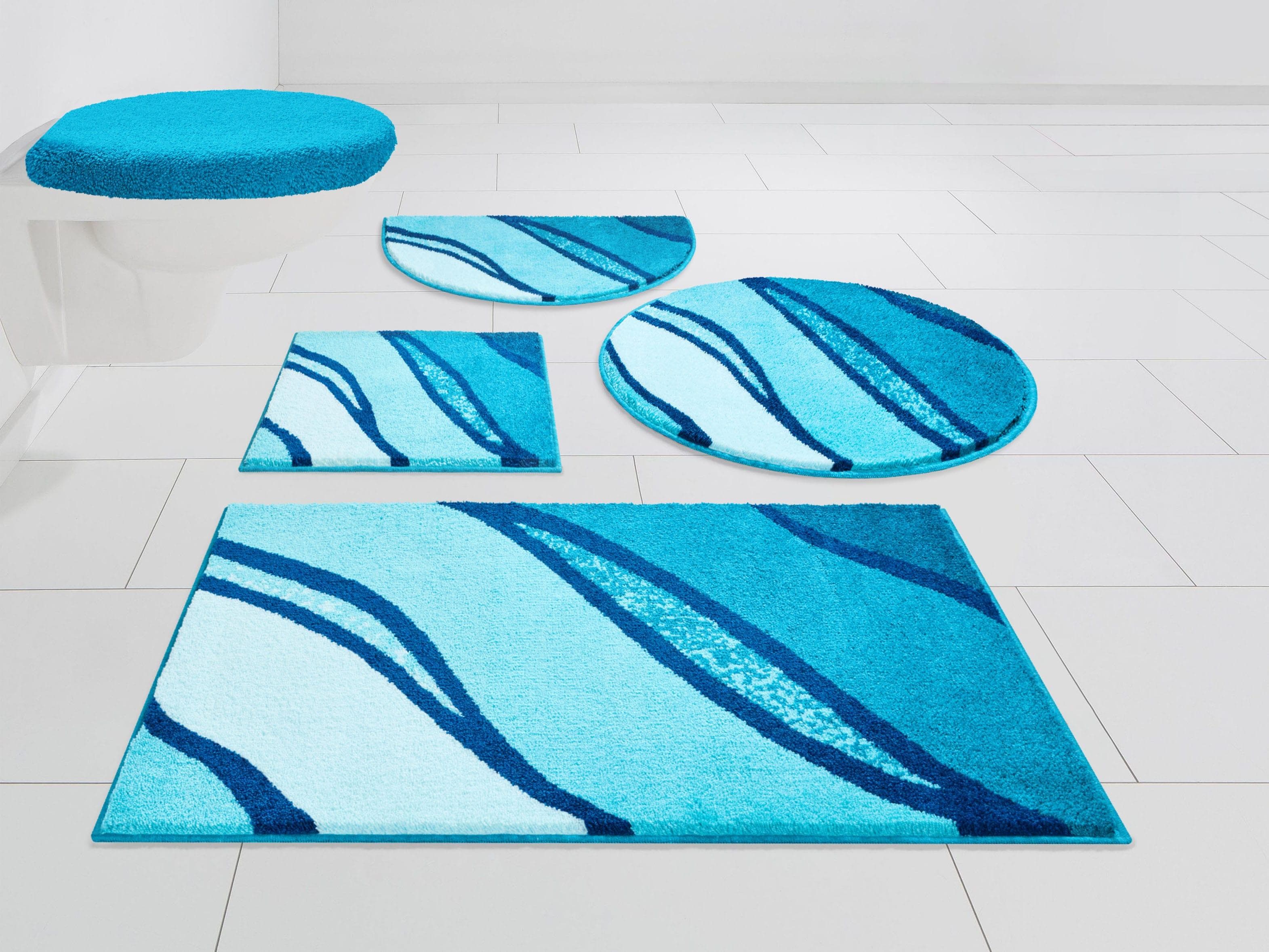 Grund Badteppich Belize Türkis Gemustert