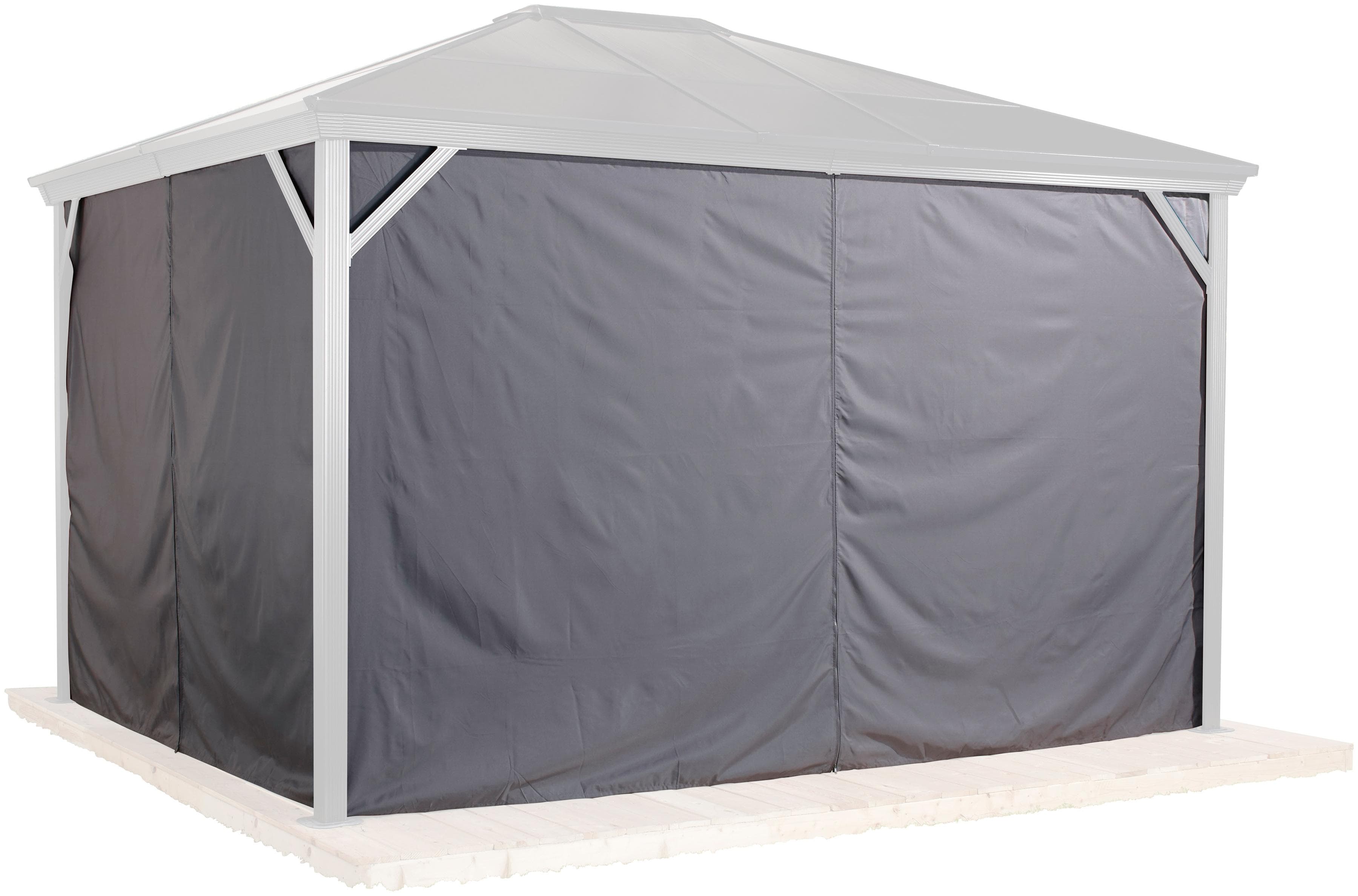 Pavillonseitenteil SOJAG Verona 10x14, grau, Polyester