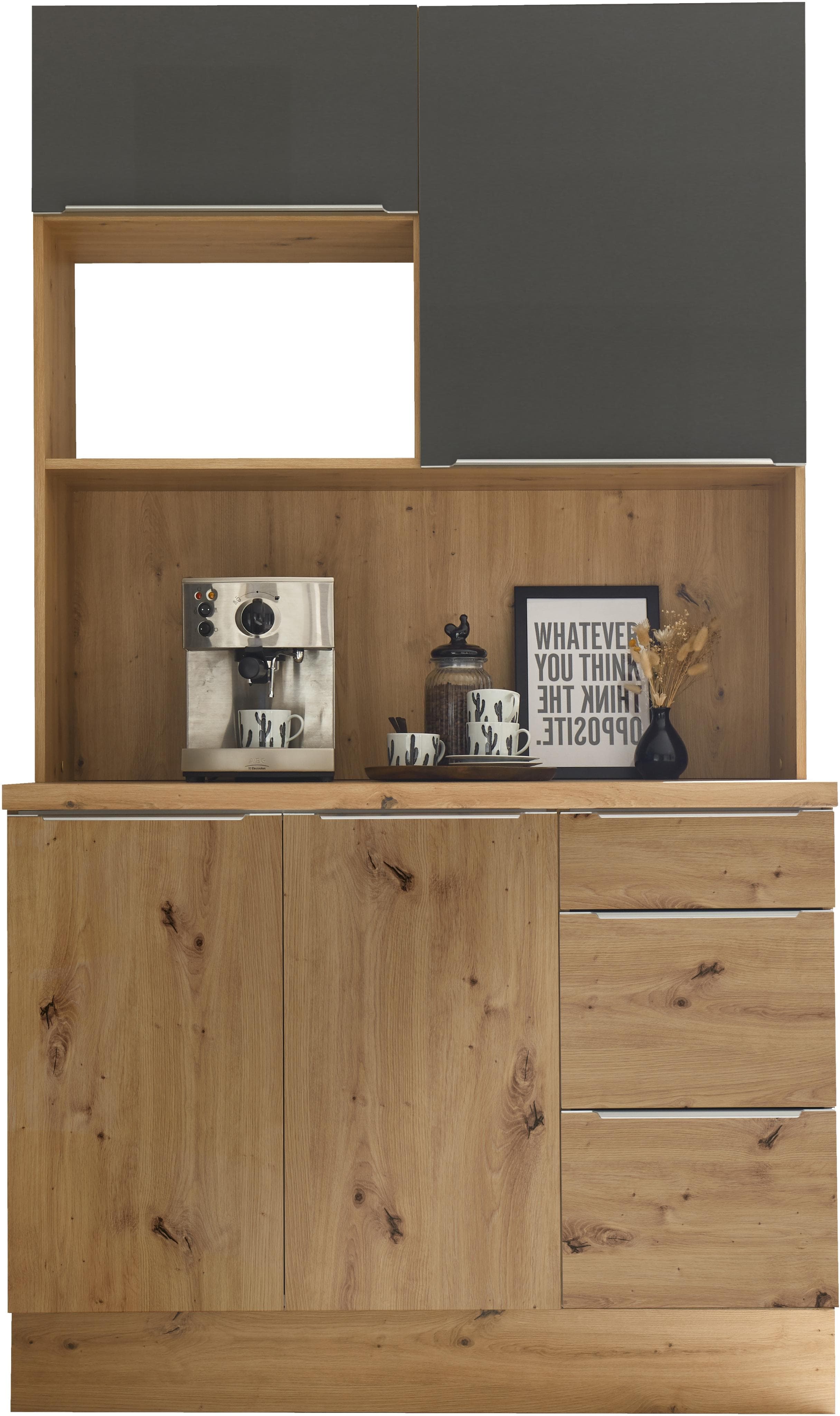 Buffet RESPEKTA Safado Grau Matt Artisan Eiche Soft-Close