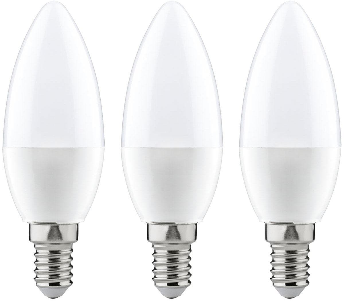 Paulmann LED-Leuchtmittel Kerze 4W E14 Warmweiß 3er-Pack