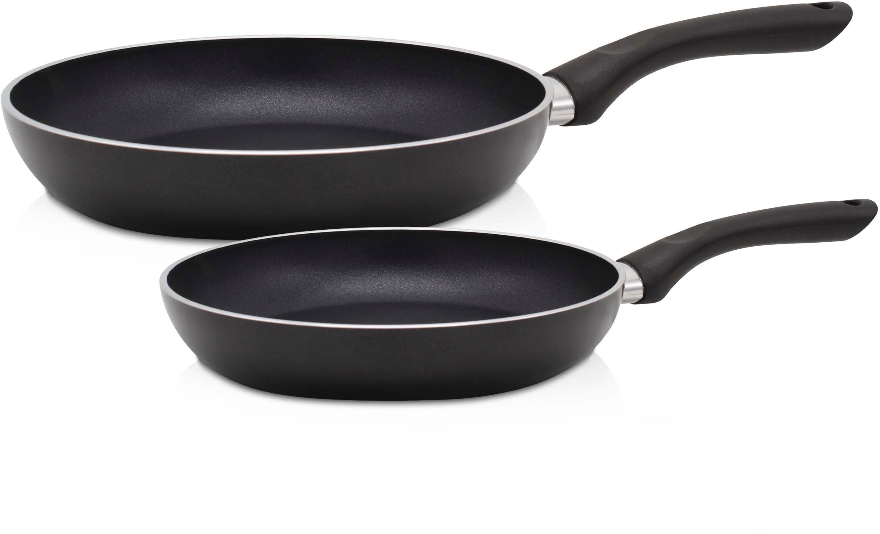 Pfannen-Set KRÜGER Venezia schwarz 24/28 cm Induktion