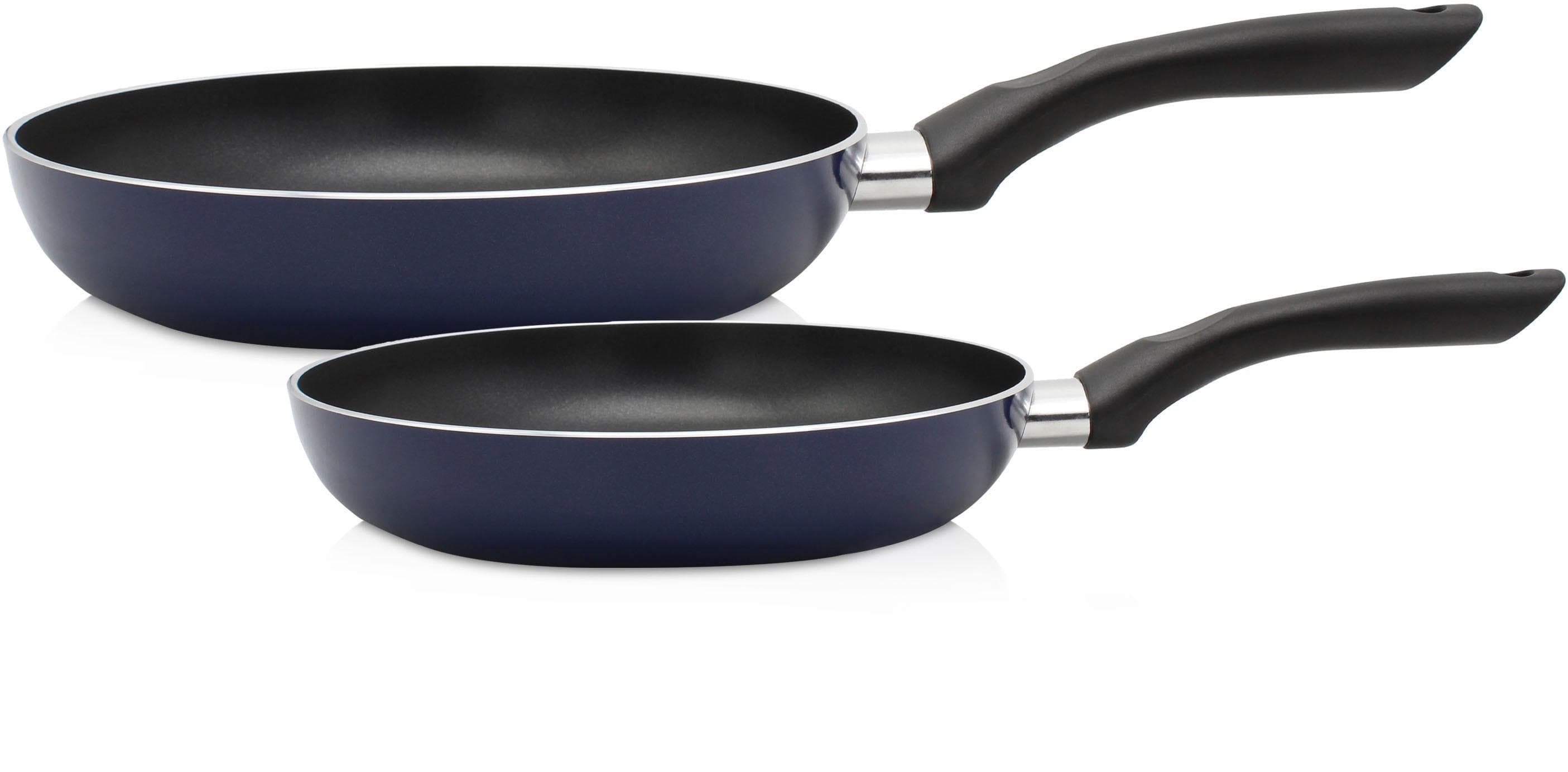 Pfannen-Set KRÜGER "Troja" Blau Antihaftbeschichtet Induktion