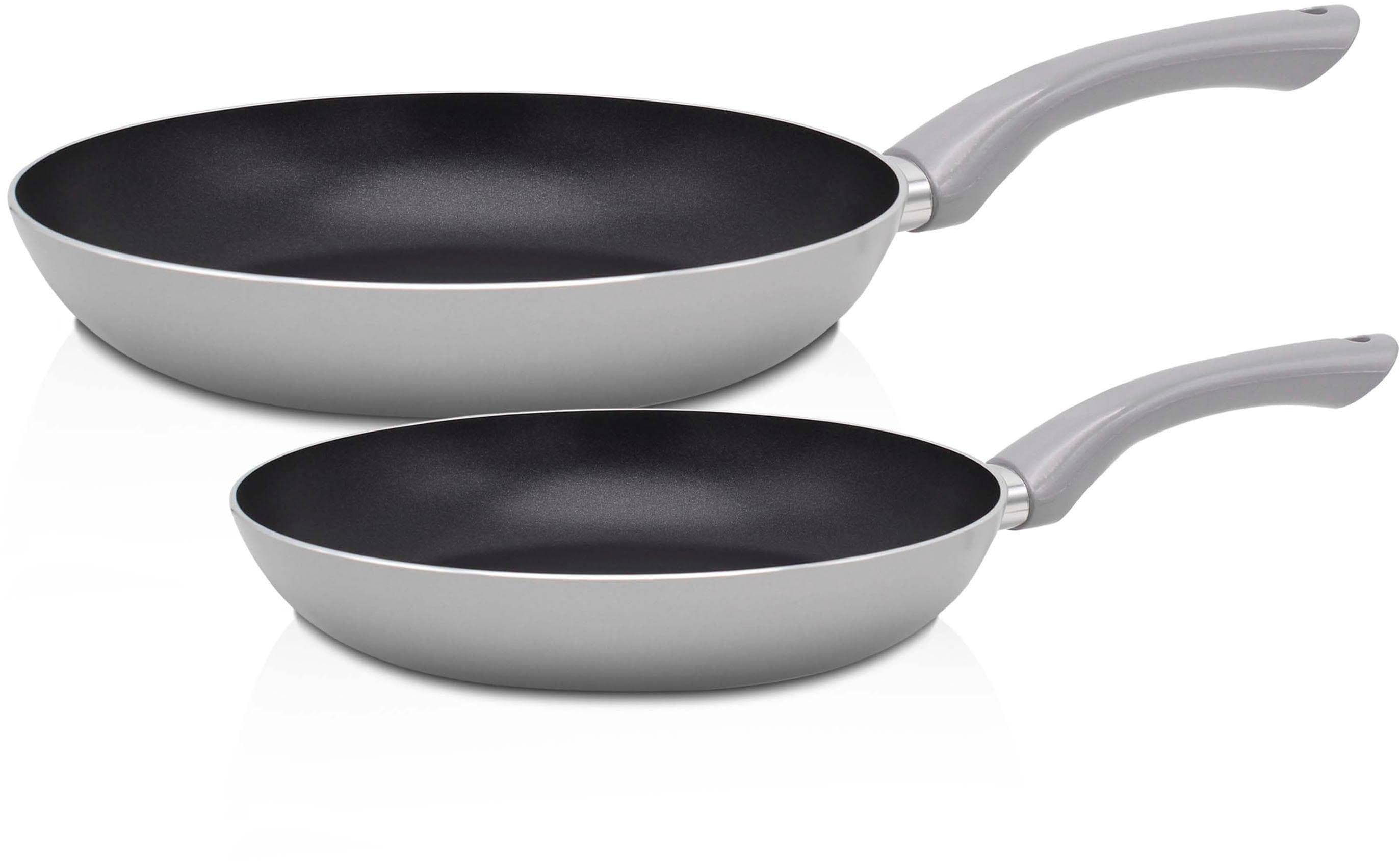 Pfannen-Set KRÜGER London Grau Induktion 24/28 cm