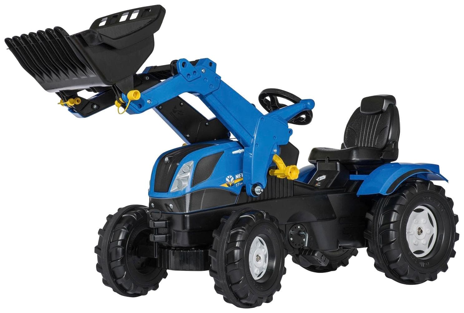 Tretfahrzeug ROLLY TOYS 'New Holland' blau mit Frontlader