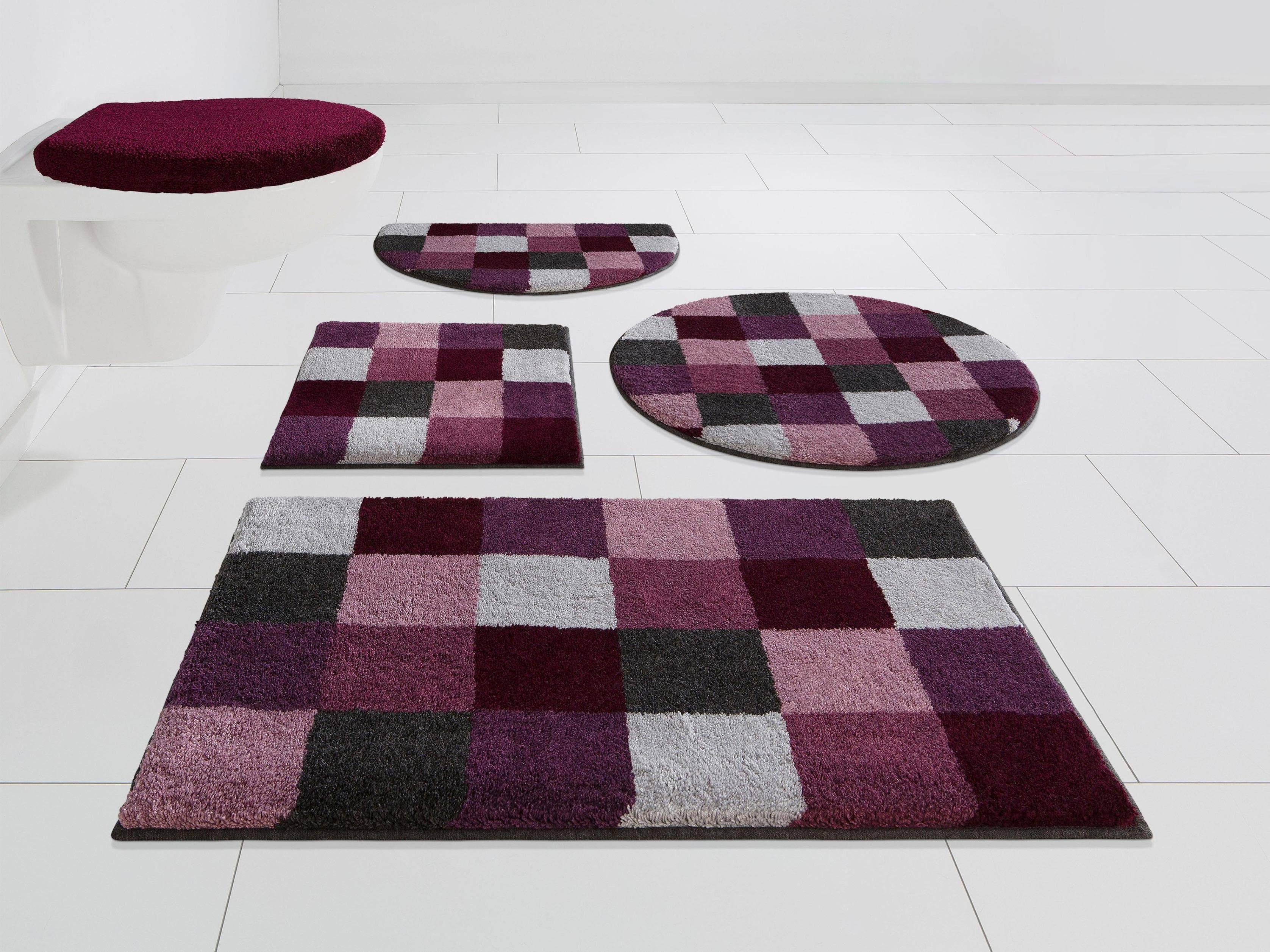 Badematte GRUND Mosaik Badvorleger Badezimmer Teppich Beere