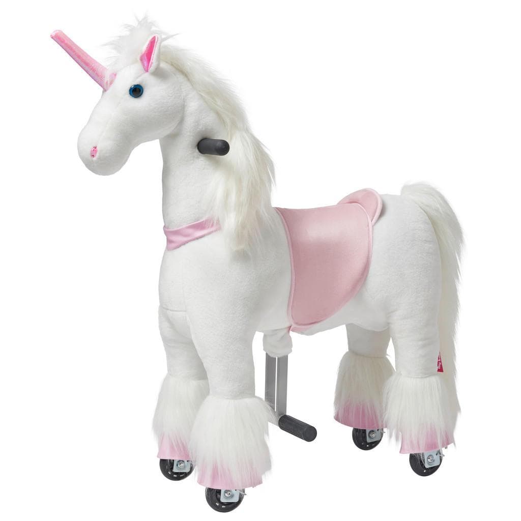 My Baby Lou Schaukelpferd Einhorn Rosa Weiß Metall Kunststoff Textil