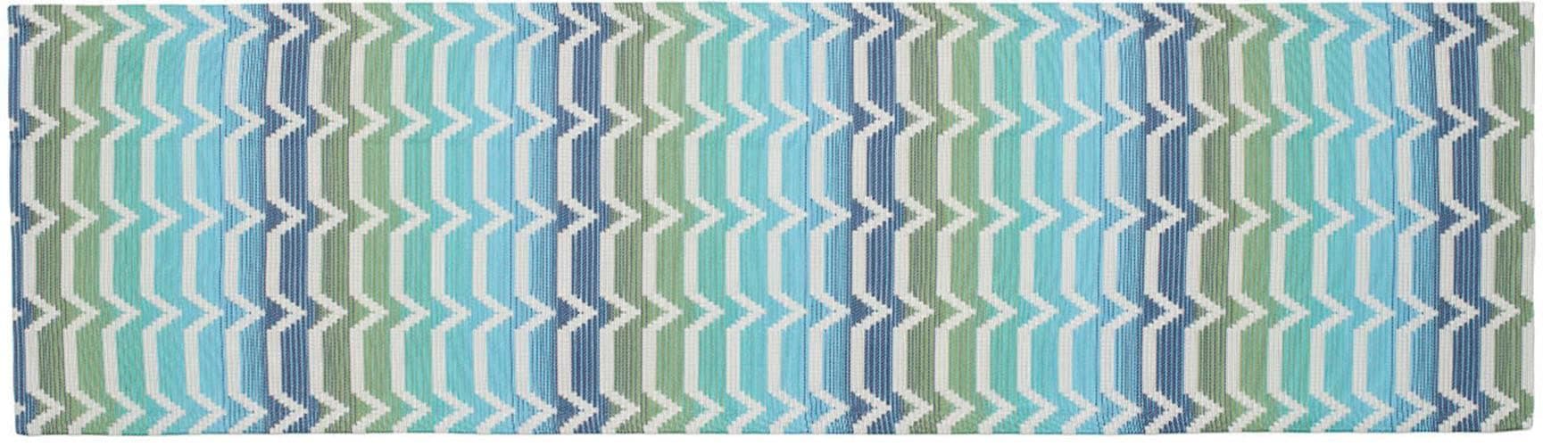 Tischläufer GÖZZE Naxos Bunt Blau Grün Türkis Polyacryl Polypropylen