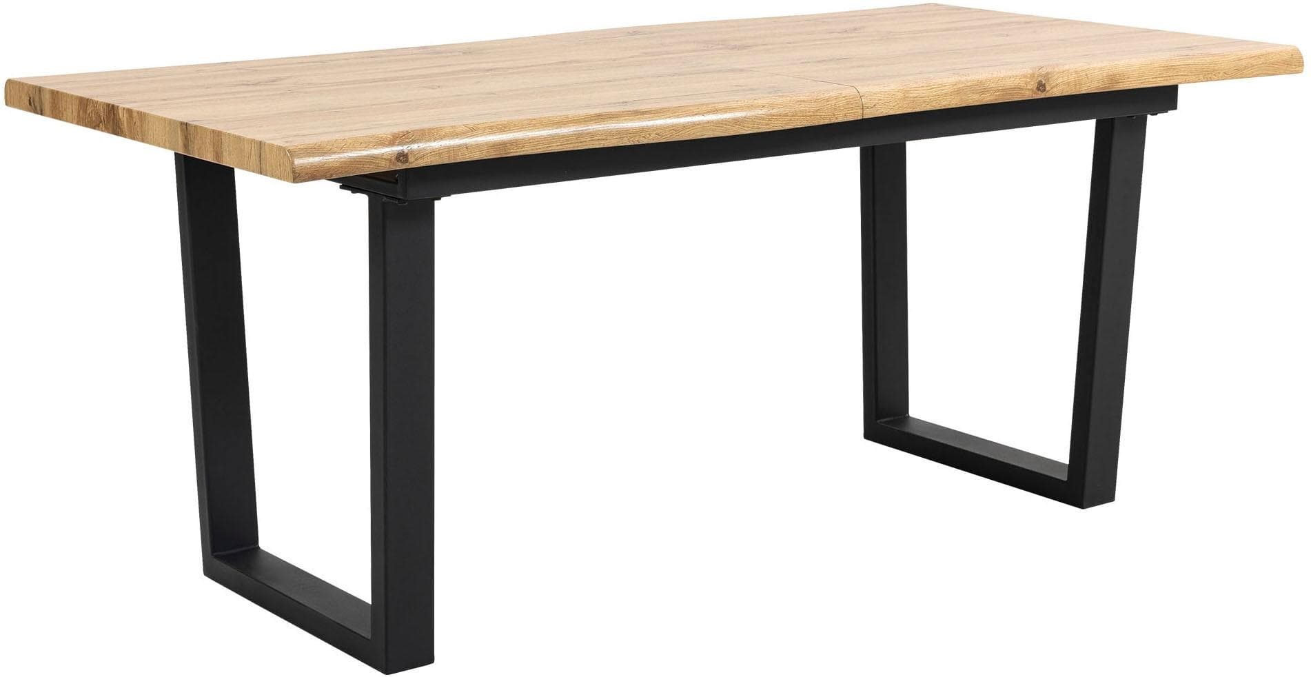 Duo Collection Ausziehtisch Wildeiche Nachbildung Schwarz