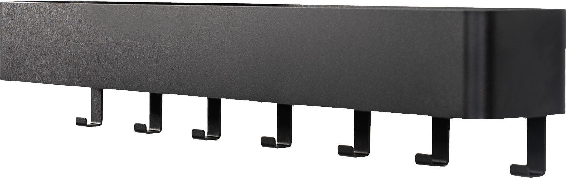 SPINDER DESIGN Garderobenhaken Multi 7 Schwarz 2-in-1 Wandregal