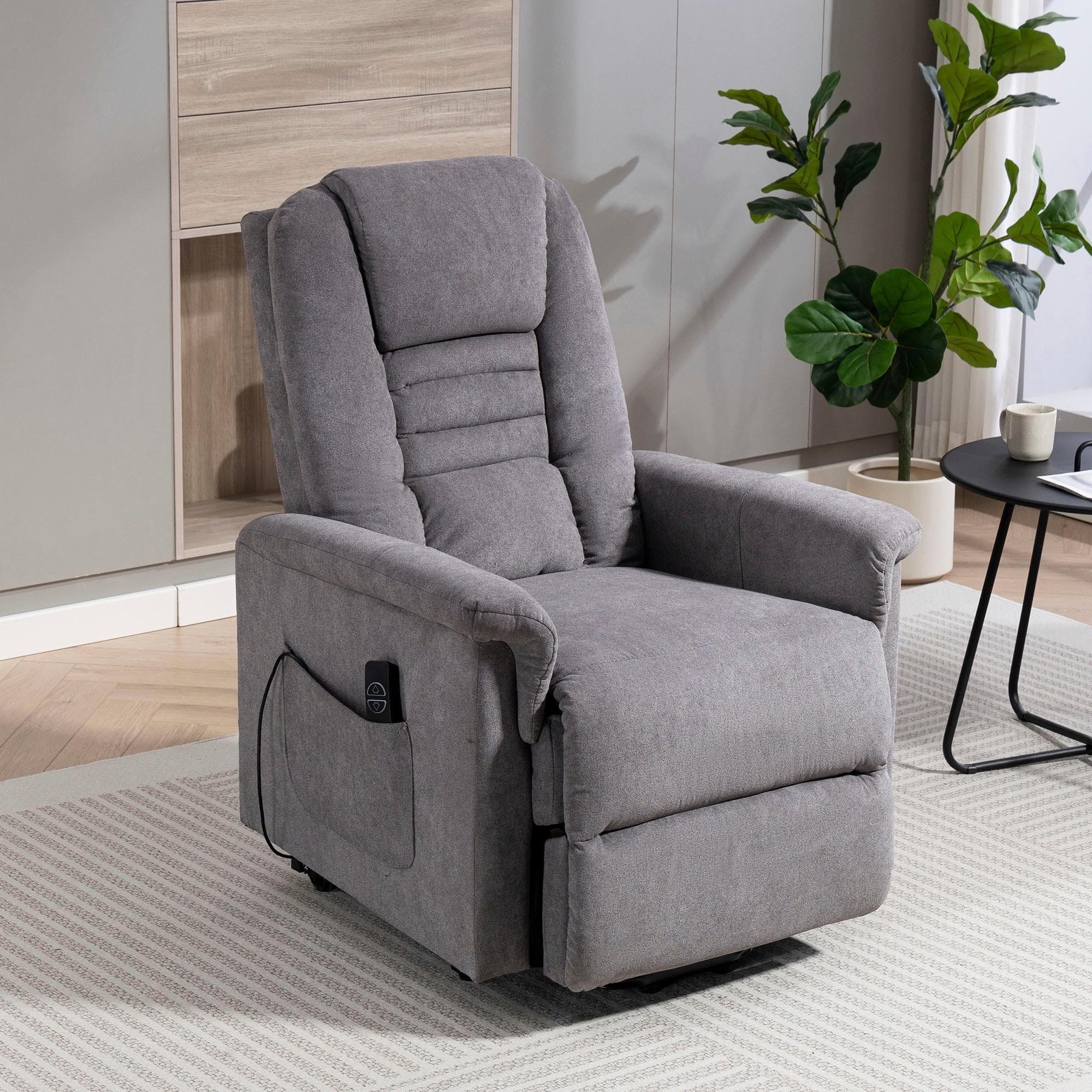 Duo Collection TV-Sessel Granada Grau mit Aufstehhilfe