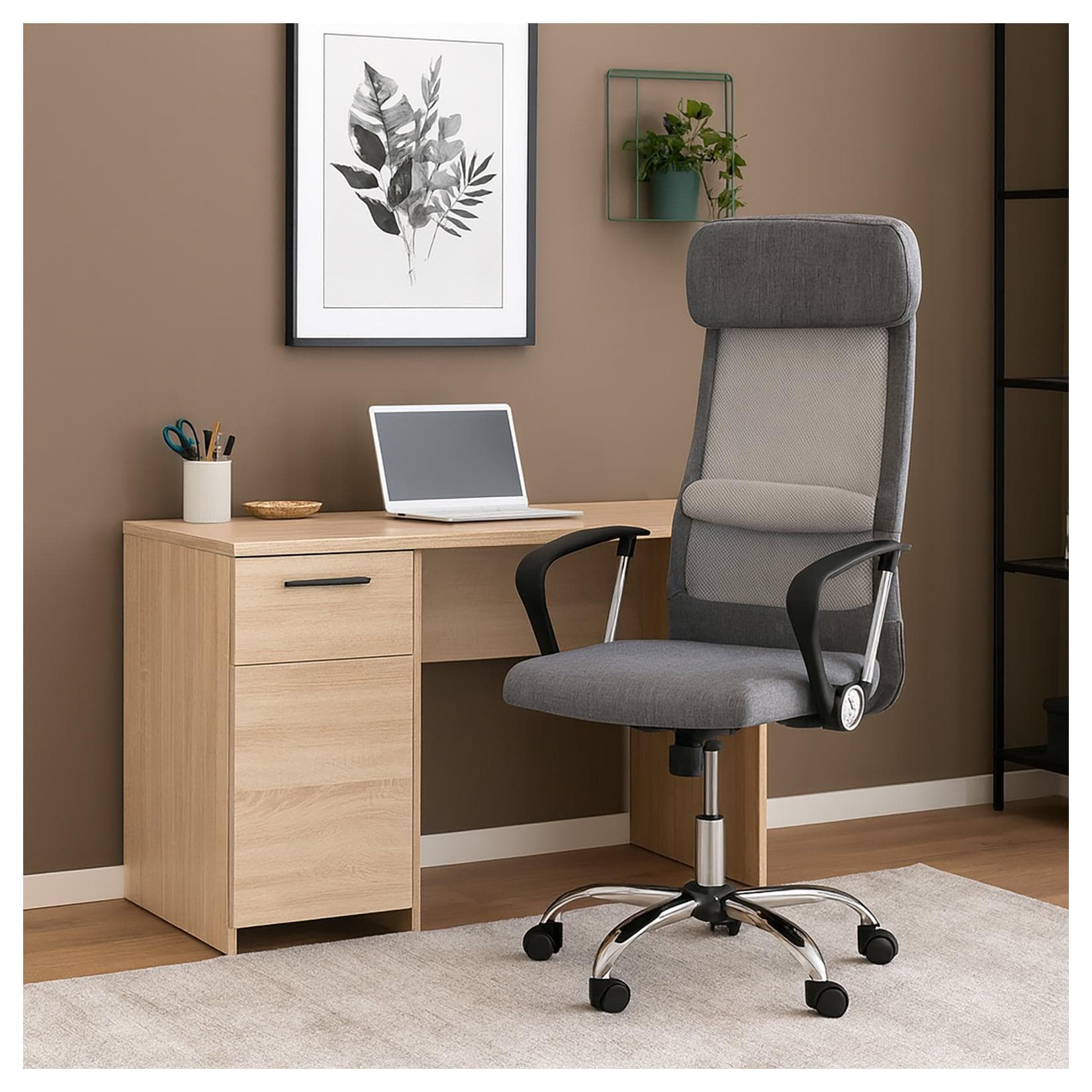 HTI-Living Drehstuhl Simon Meshgewebe Grau