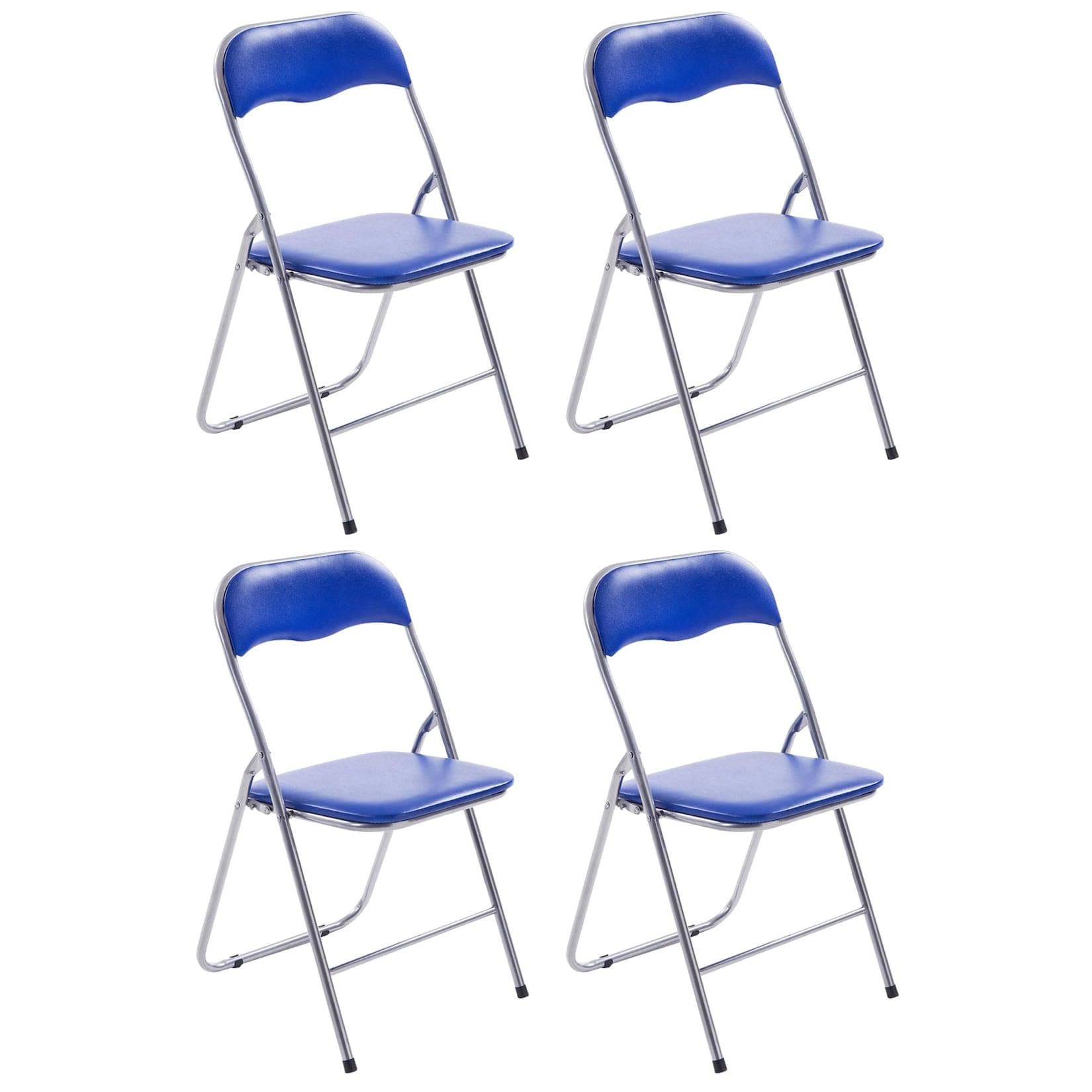 CLP 4er Set Klappstuhl Felix Gepolstert Kunstleder PVC
