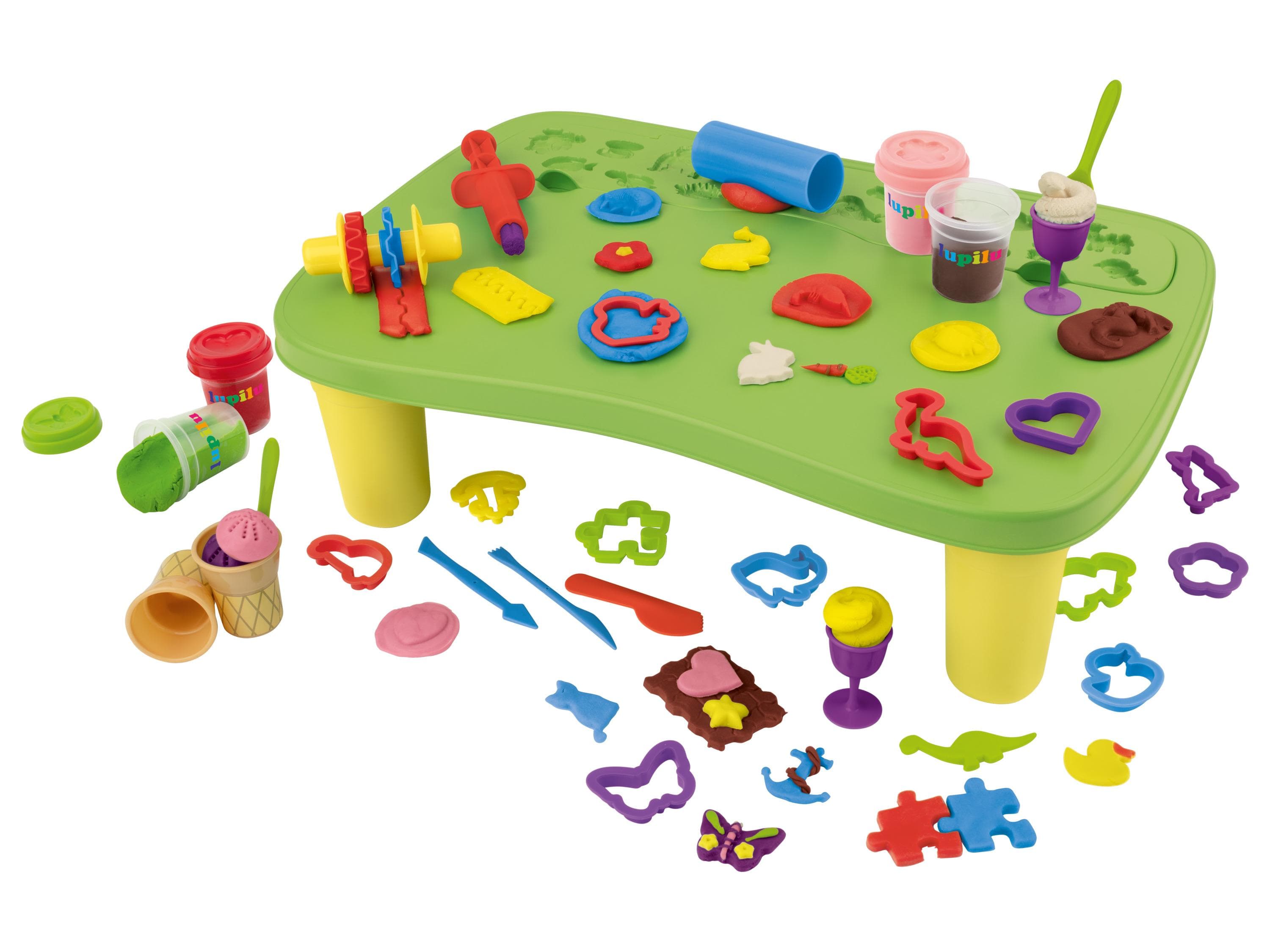 lupilu® Knet-Set Spieltisch 42-teilig