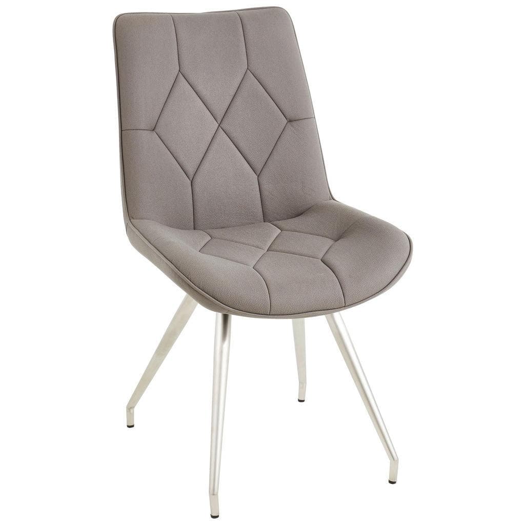 Novel Stuhl Grau Edelstahl Esszimmerstuhl