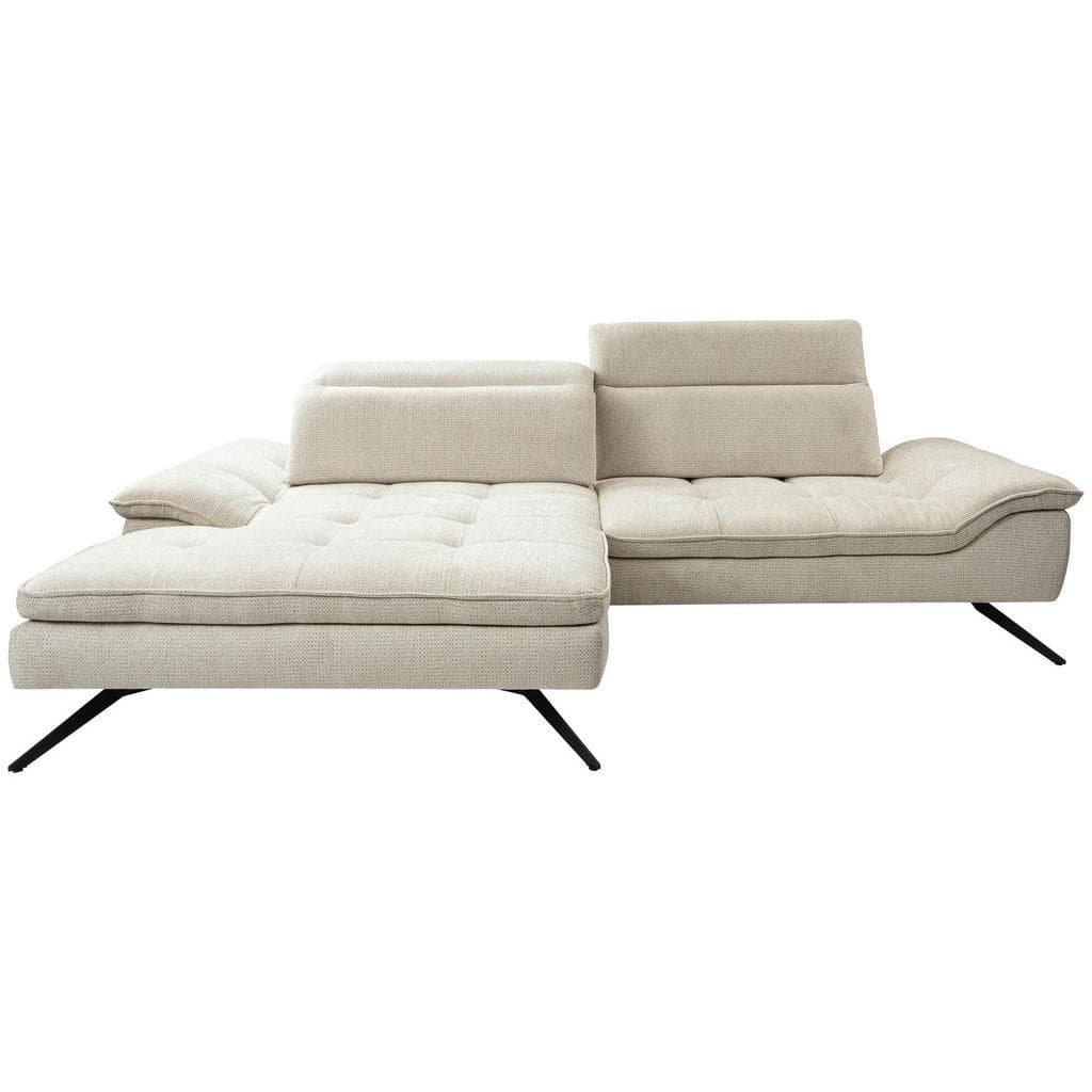 Stylife Ecksofa Beige 4-Sitzer L-Form Ottomane
