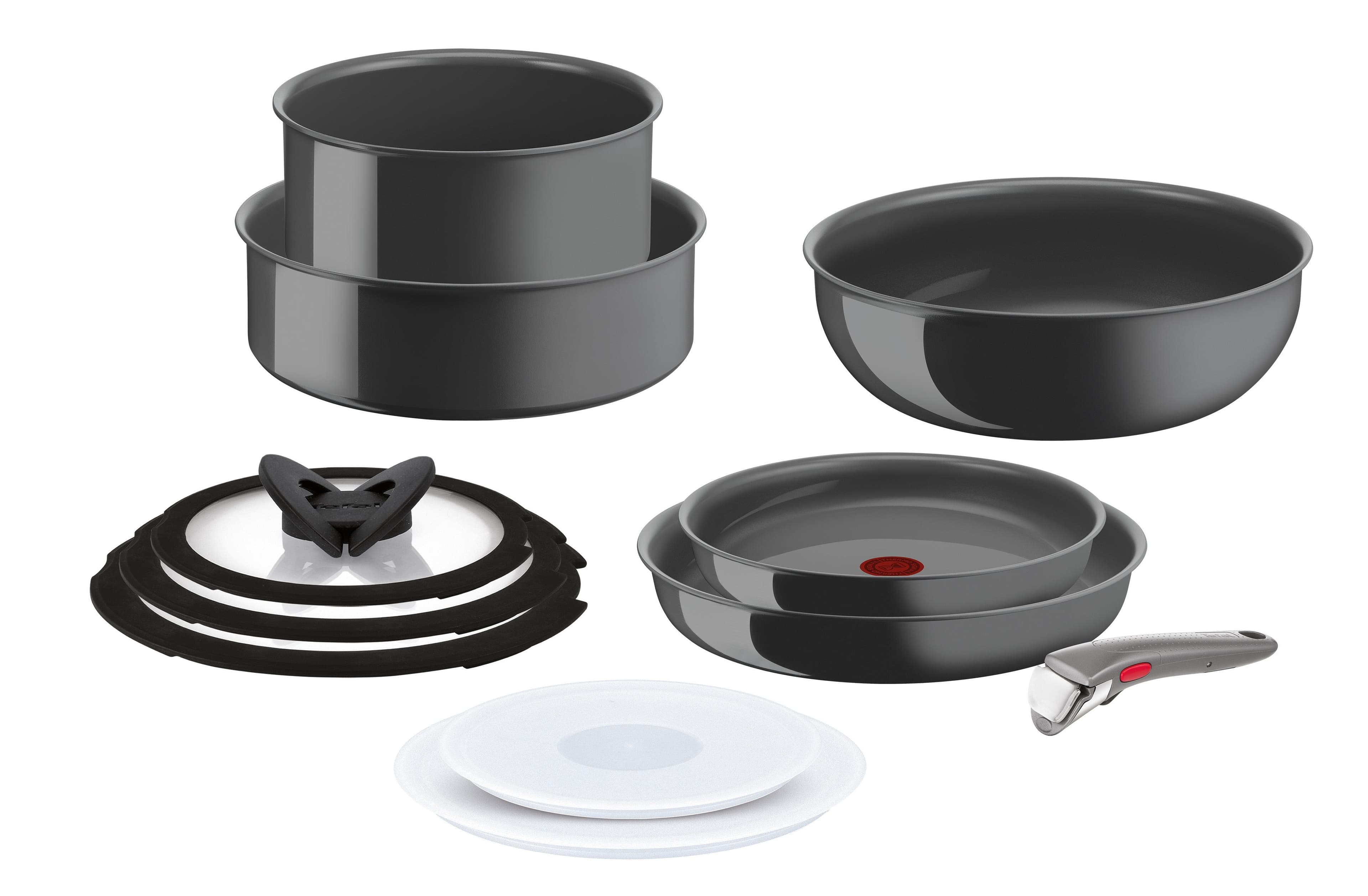 TEFAL Ingenio Renew Pfannenset Grau Antihaftversiegelung Thermo-Signal Induktion