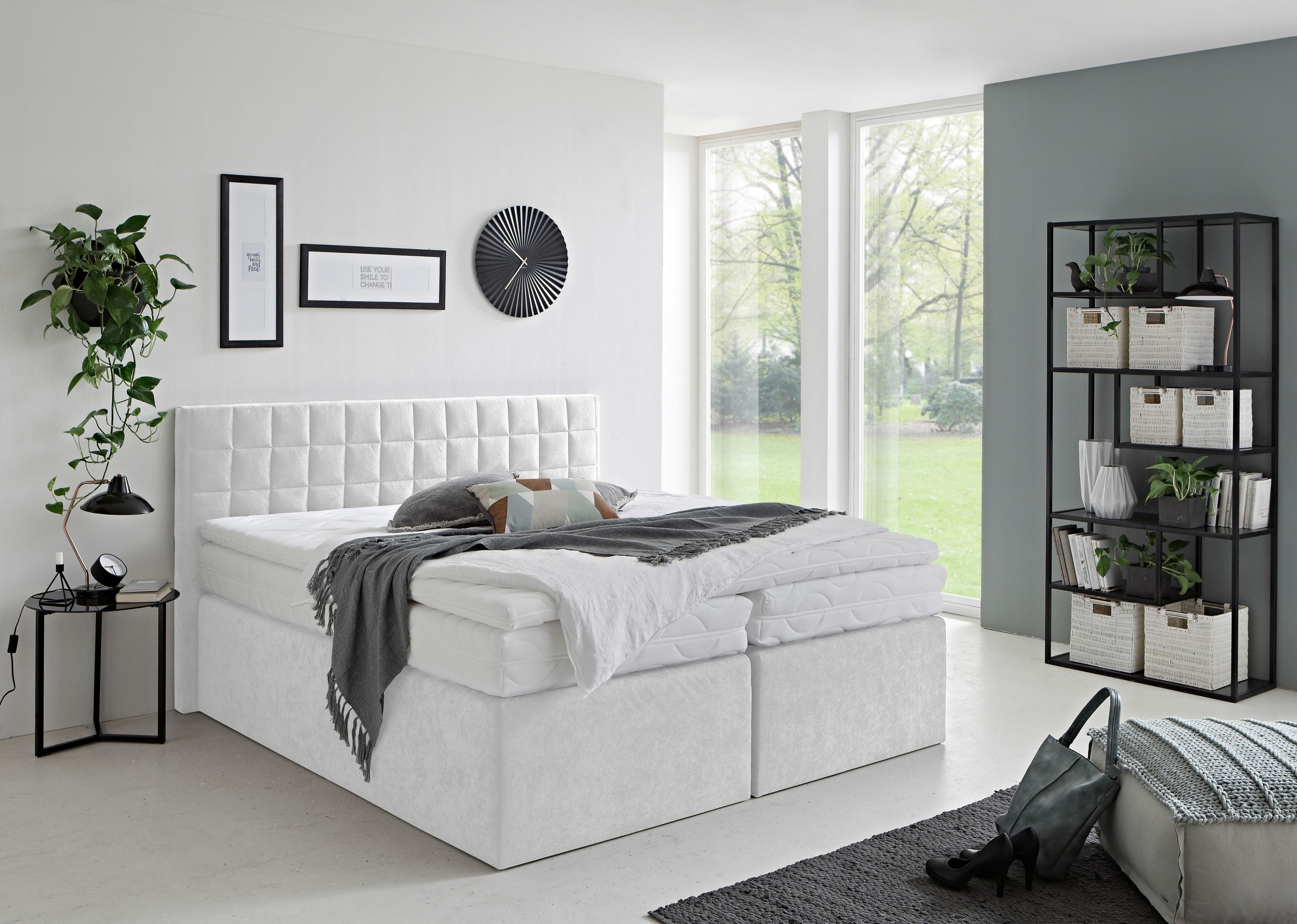 Westfalia Schlafkomfort Boxspringbett Dublin 5-Zonen-Taschen-Federkernmatratze