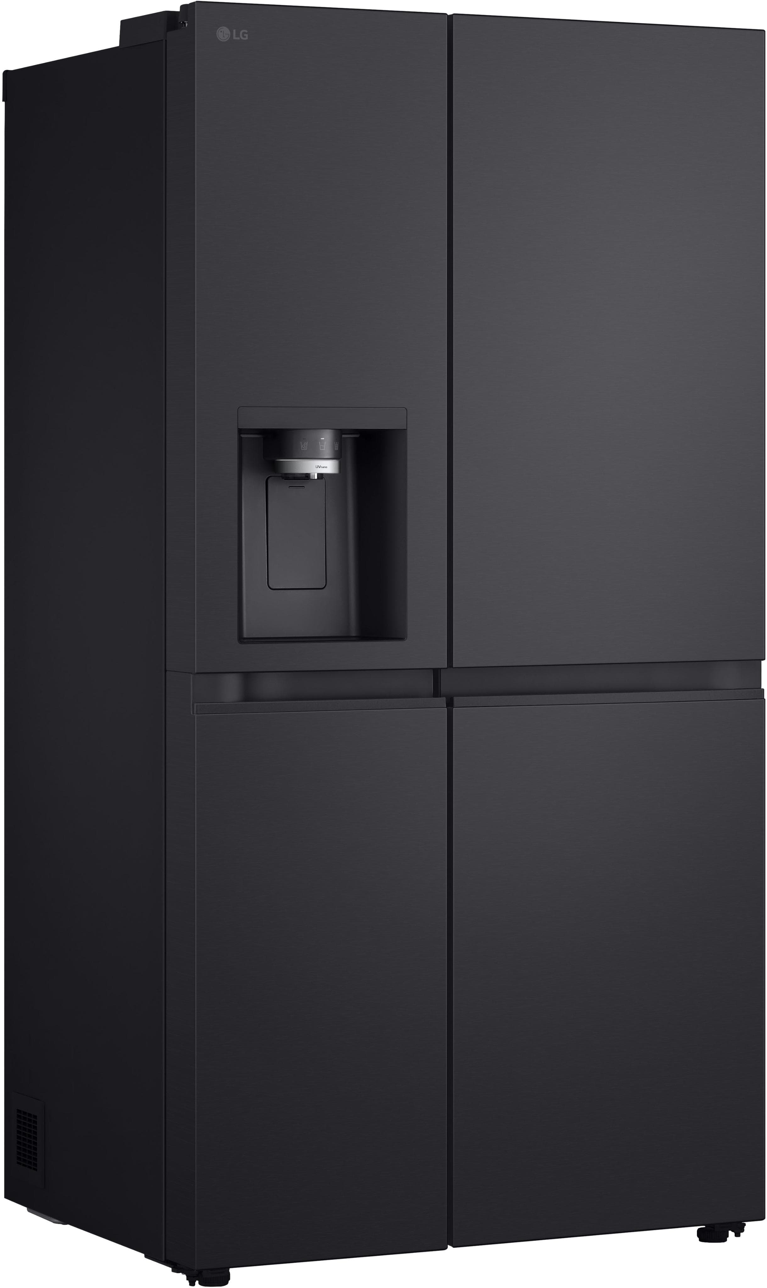 LG Side-by-Side Kühlschrank GSLE91MBAB Essence Black Steel