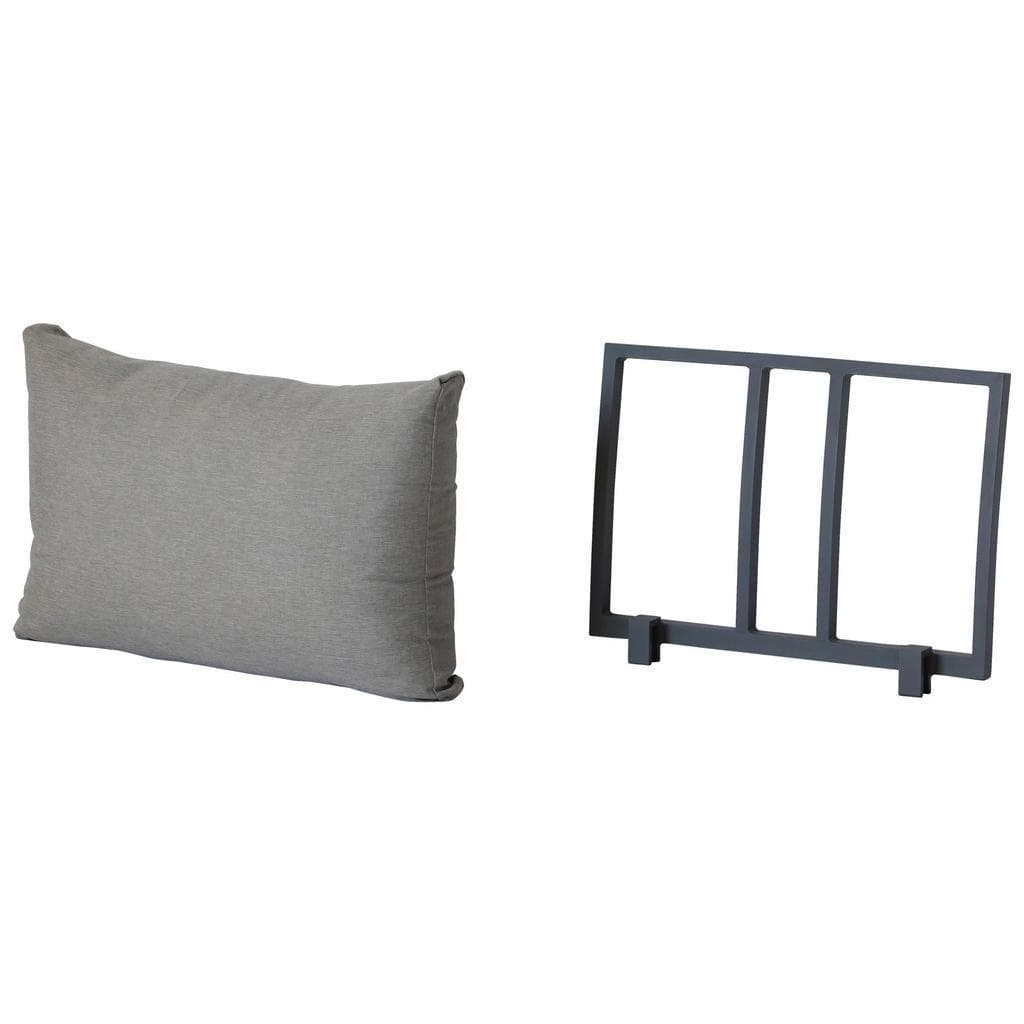 Amatio Rückenlehne Anthrazit Hellgrau Metall Textil Gartenmöbel