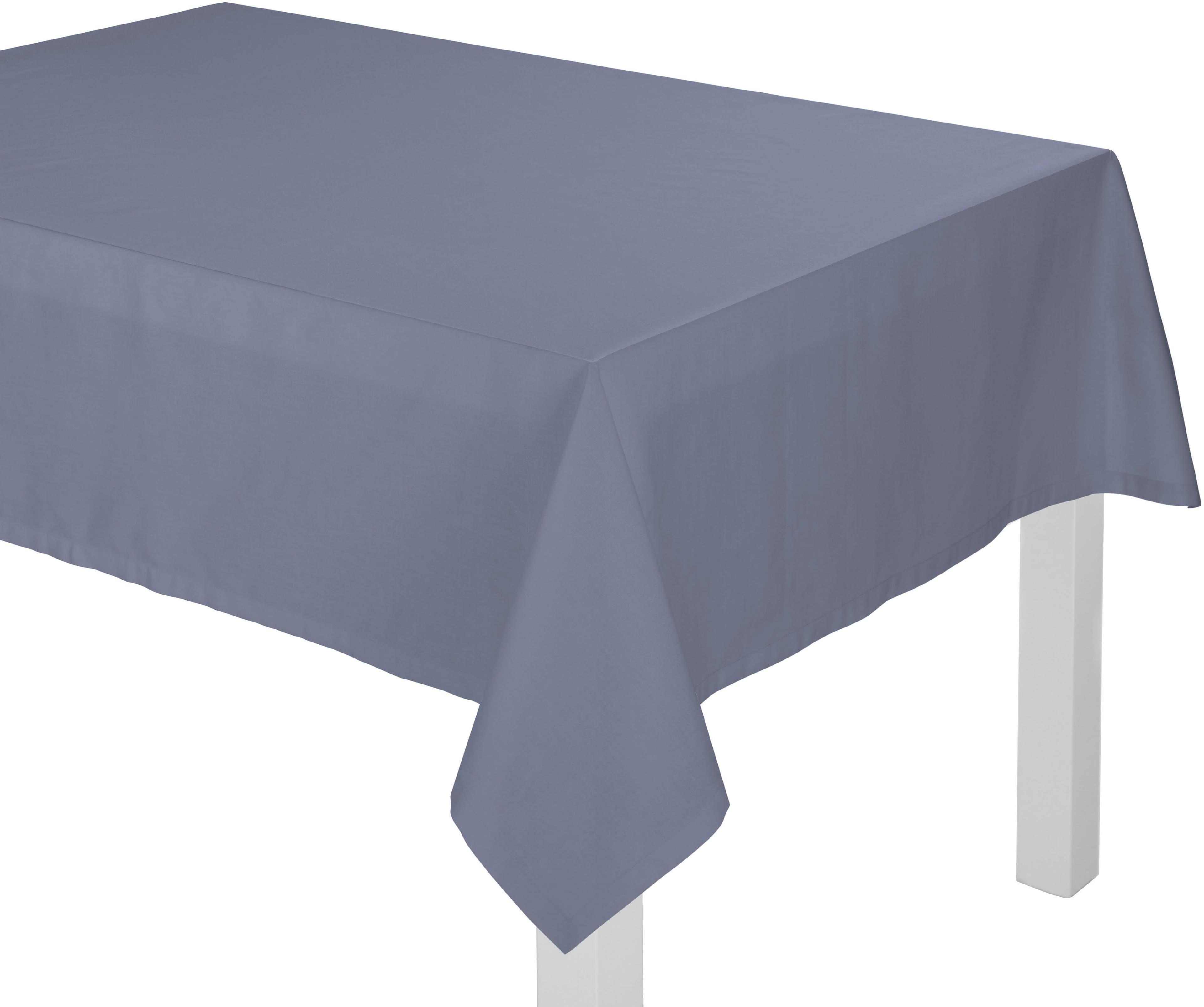 Tischdecke WIRTH NEWBURY Mittelblau 150x300cm Polyester-Baumwolle