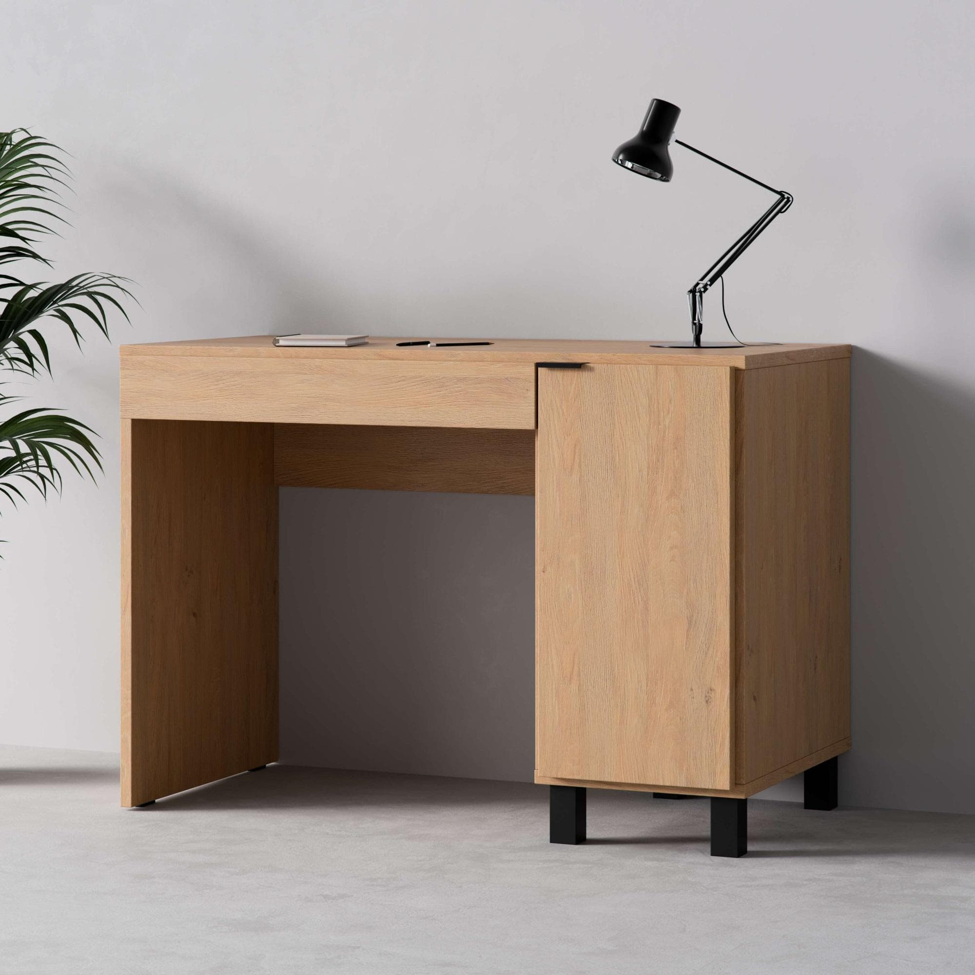 Schreibtisch VOX SIMPLE Computertisch mit Stauraum, Eiche
