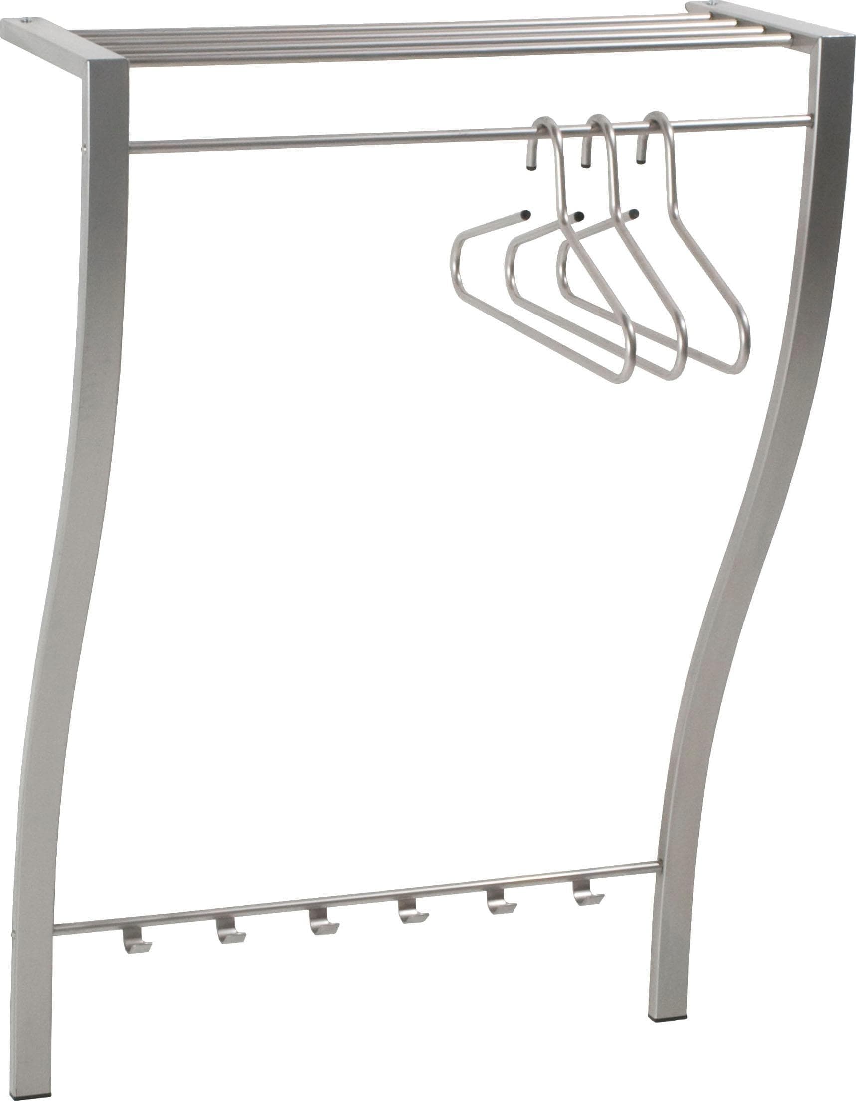 SPINDER DESIGN CARVE Wandgarderobe Silber Modern