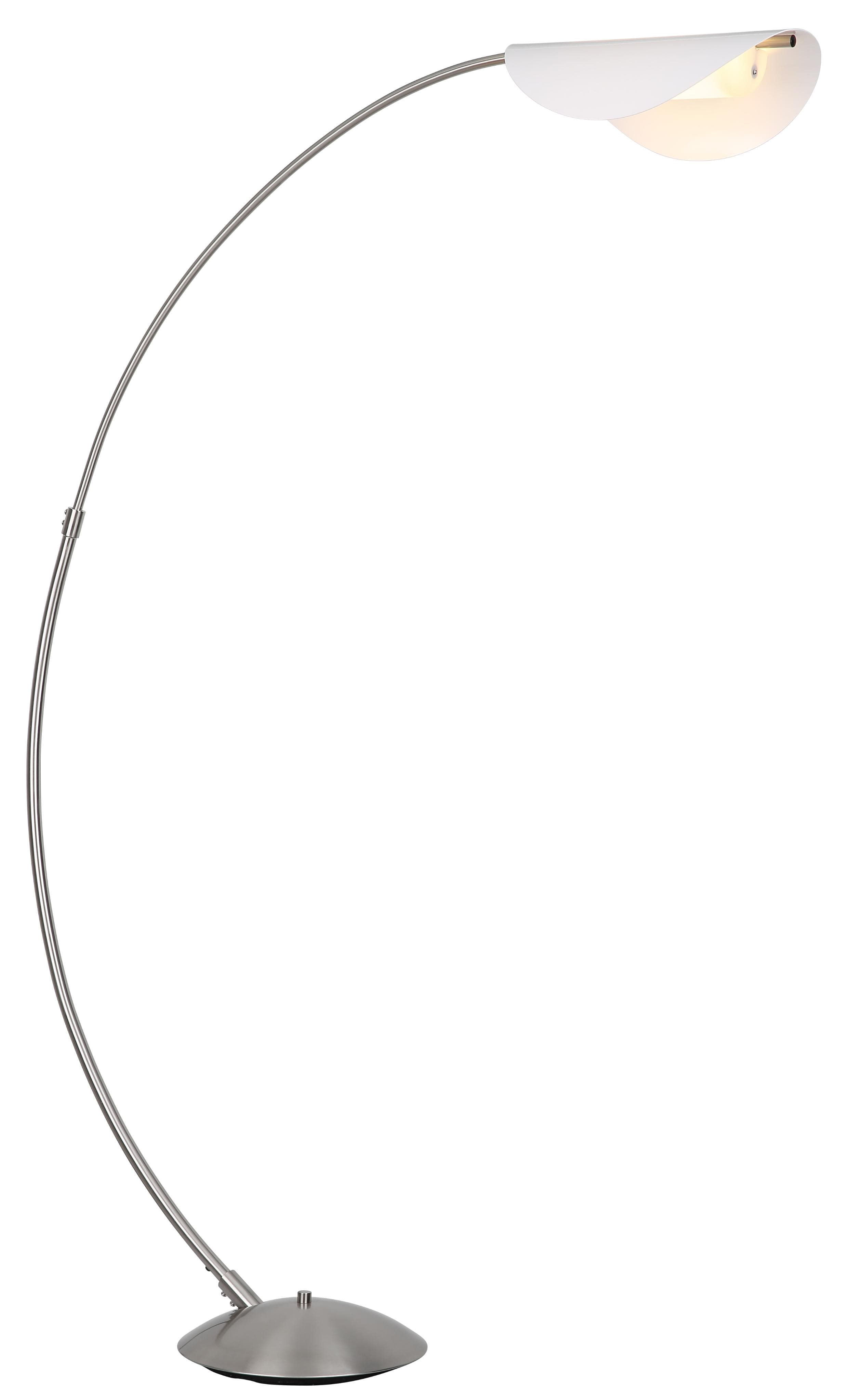 Moderne Stehlampe aus Metall und Acryl