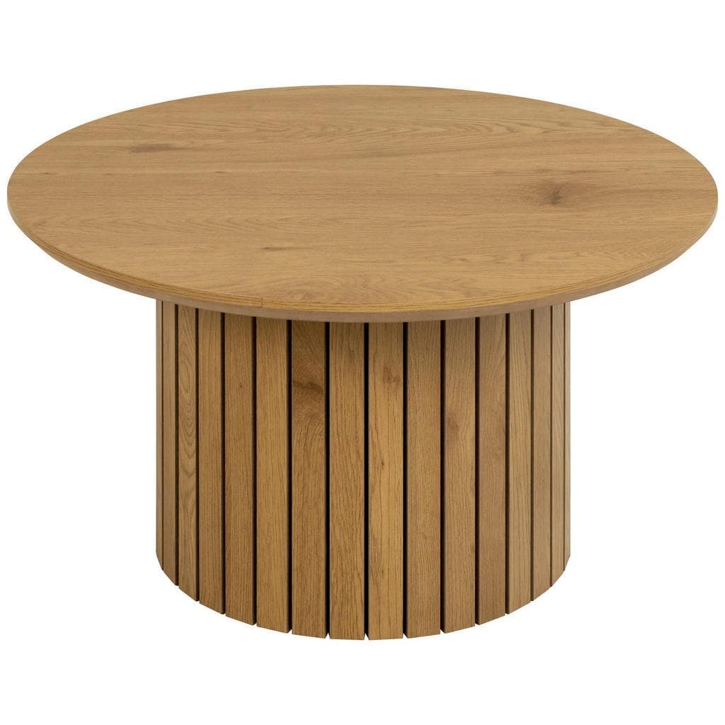Mid.you Couchtisch Eiche Furniert Rund Holz