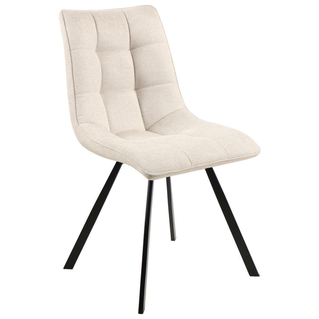 Xora Stuhl Schwarz Beige Stoffauswahl Esszimmerstuhl