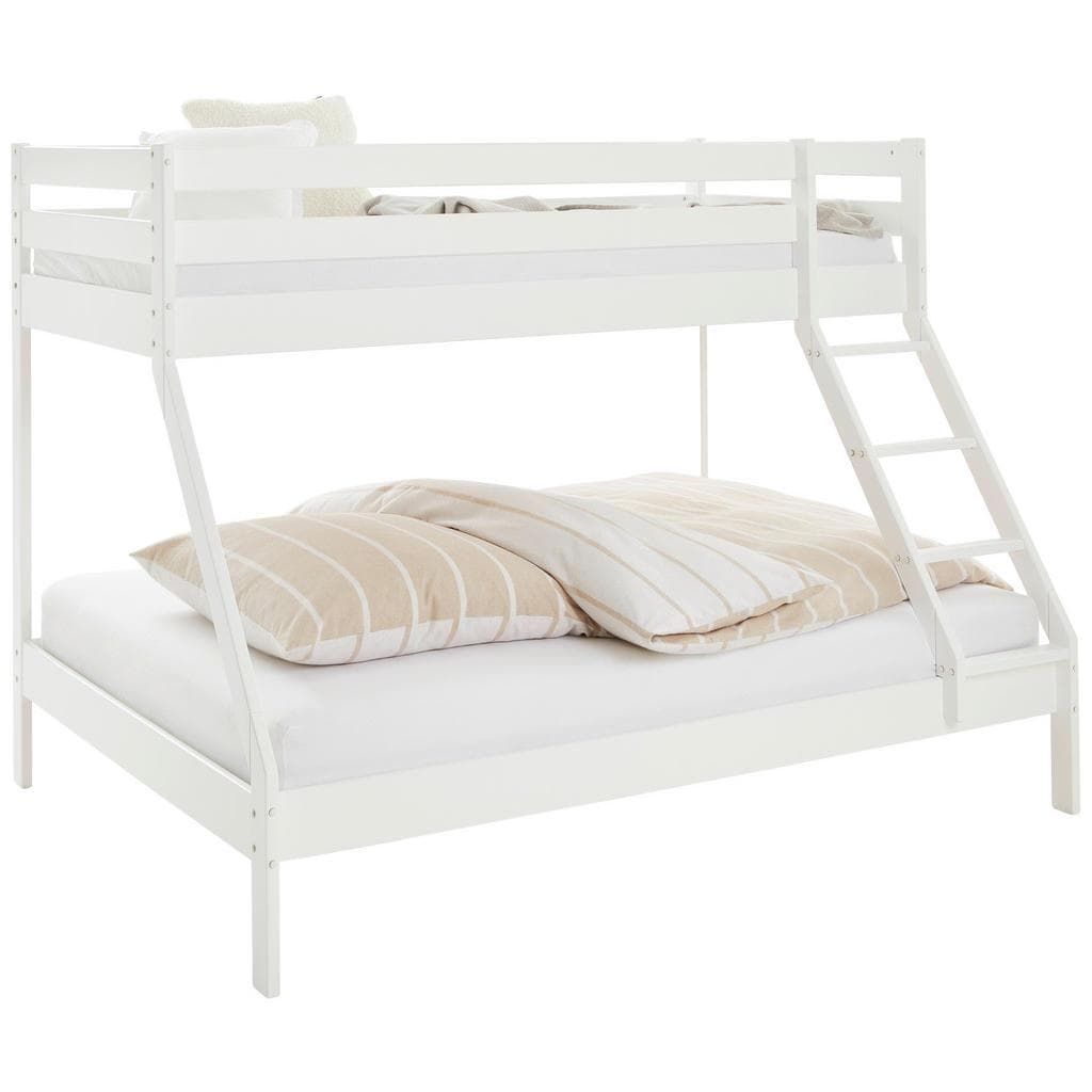 Linea Natura Etagenbett Weiß Buchenholz Massiv