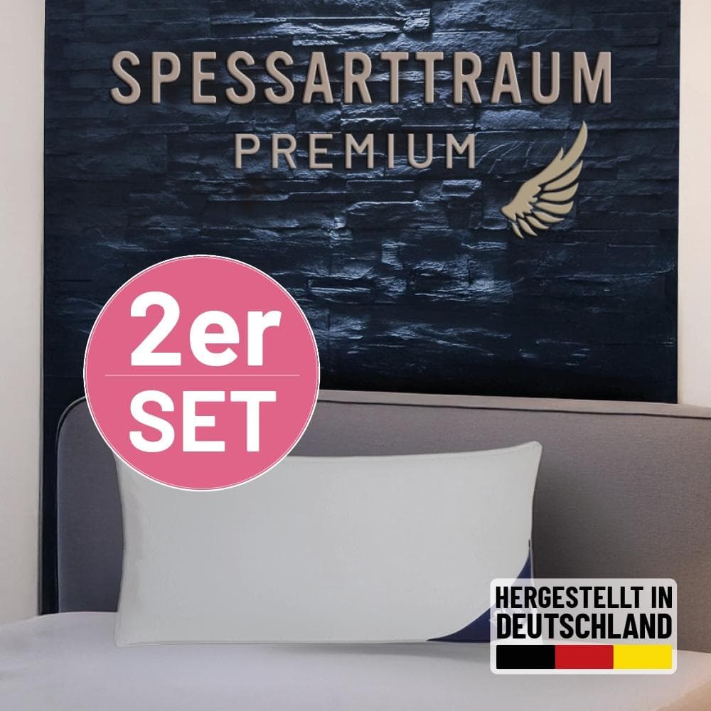 Spessarttraum Gänsedaunenkopfkissen Premium Weiß
