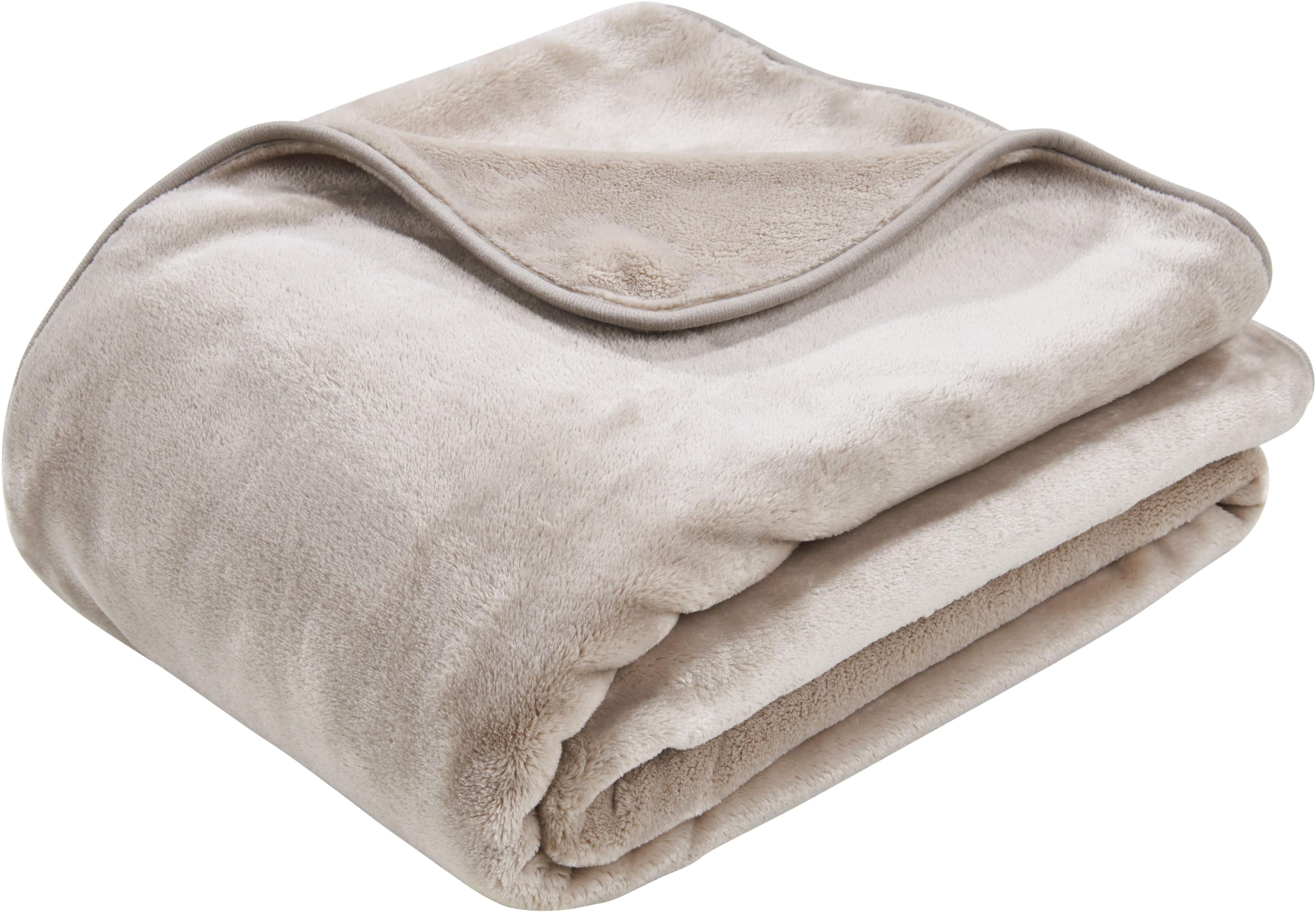 DONE. Wohndecke POLAR Taupe Kuschelweich Hightech Microfaser