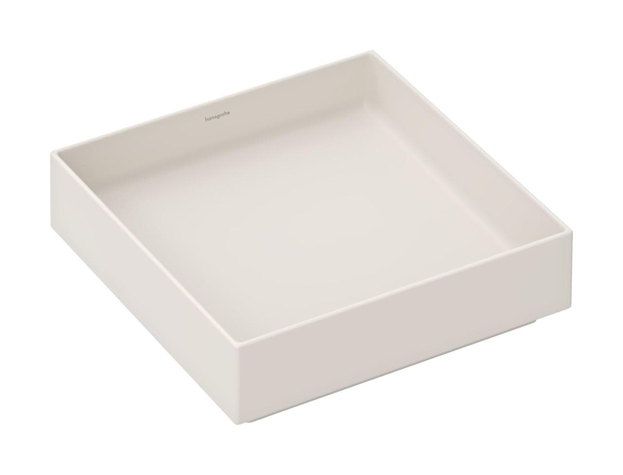 Hansgrohe Xuniva Evo E Aufsatzwaschtisch 400x400 Sandbeige Matt