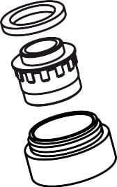 Hansgrohe Luftsprudler Axor M24x1 D Badarmaturen